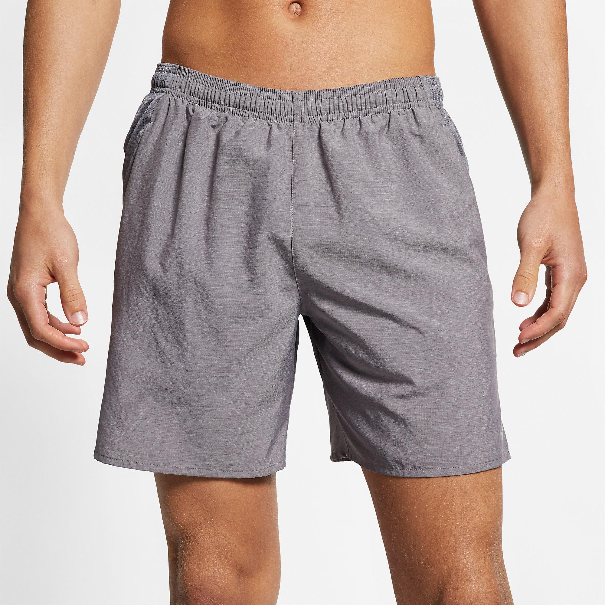 Nike Mens Challenger Brief Lined 7 Inch Shorts Gunsmoke