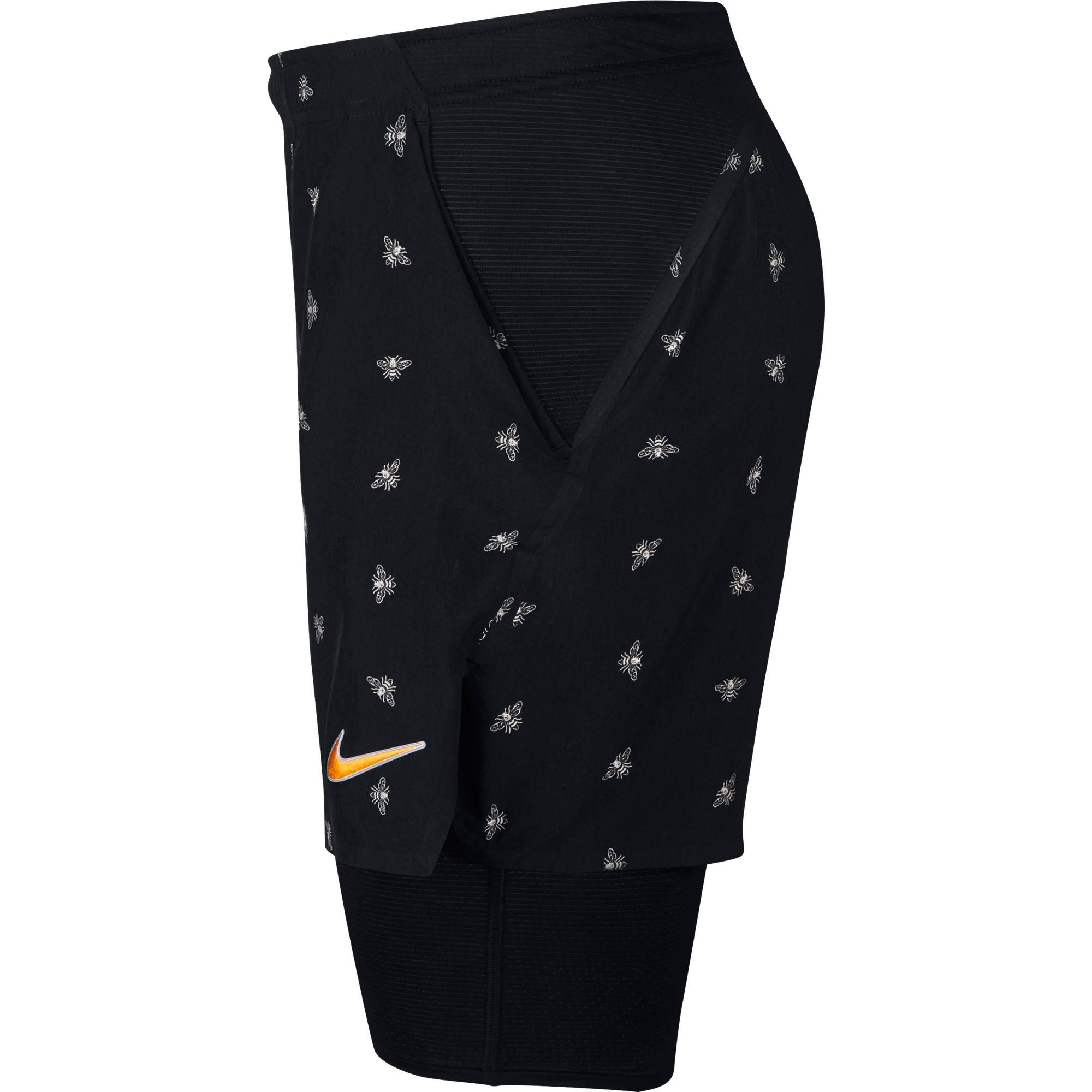 Nike Mens Flex Ace Tennis - Black/Canyon Gold - Tennisnuts.com