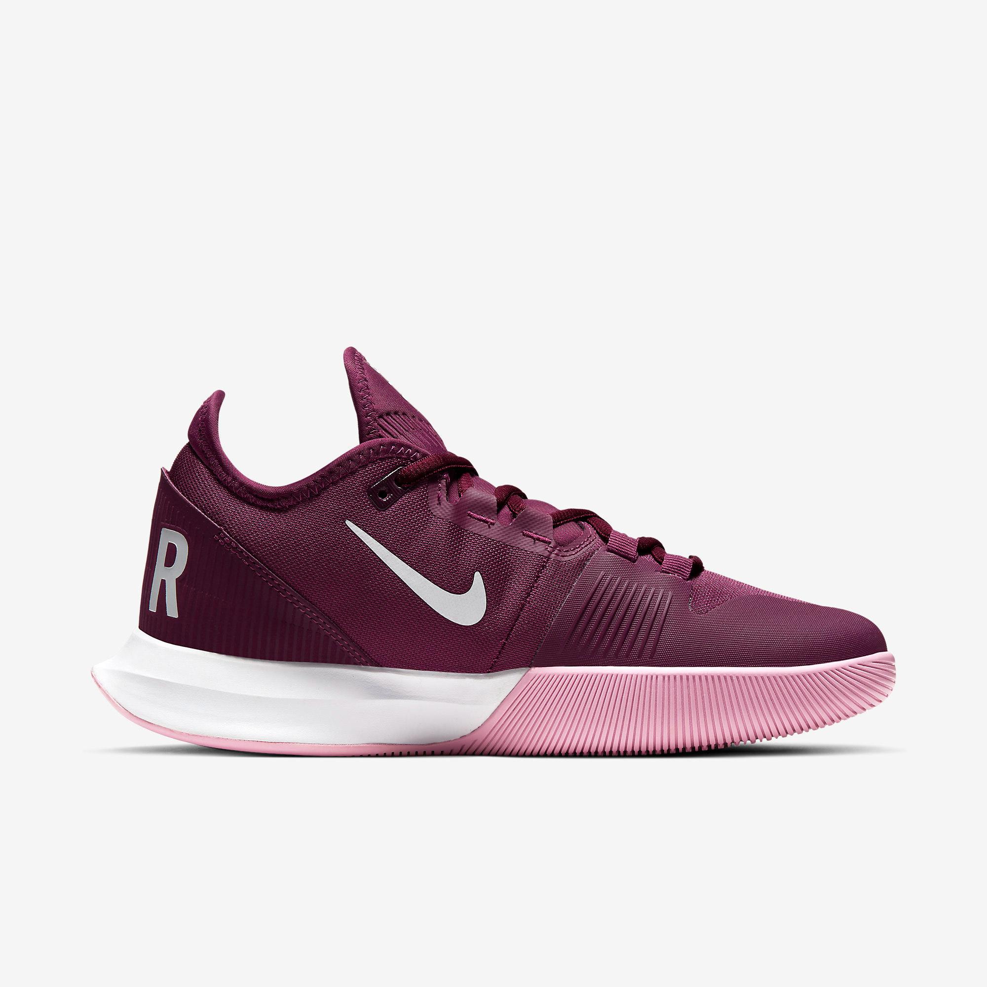 Nike Womens Air Max Wildcard Tennis Shoes - Bordeaux/Pink Rise ...