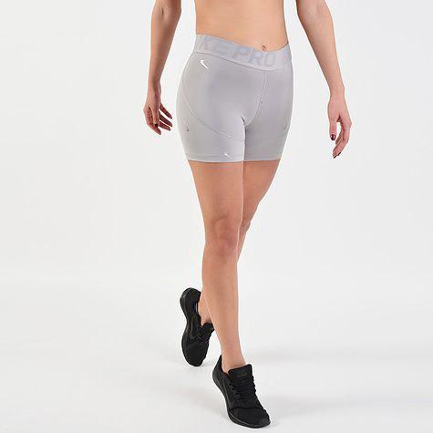 grey nike pro shorts womens