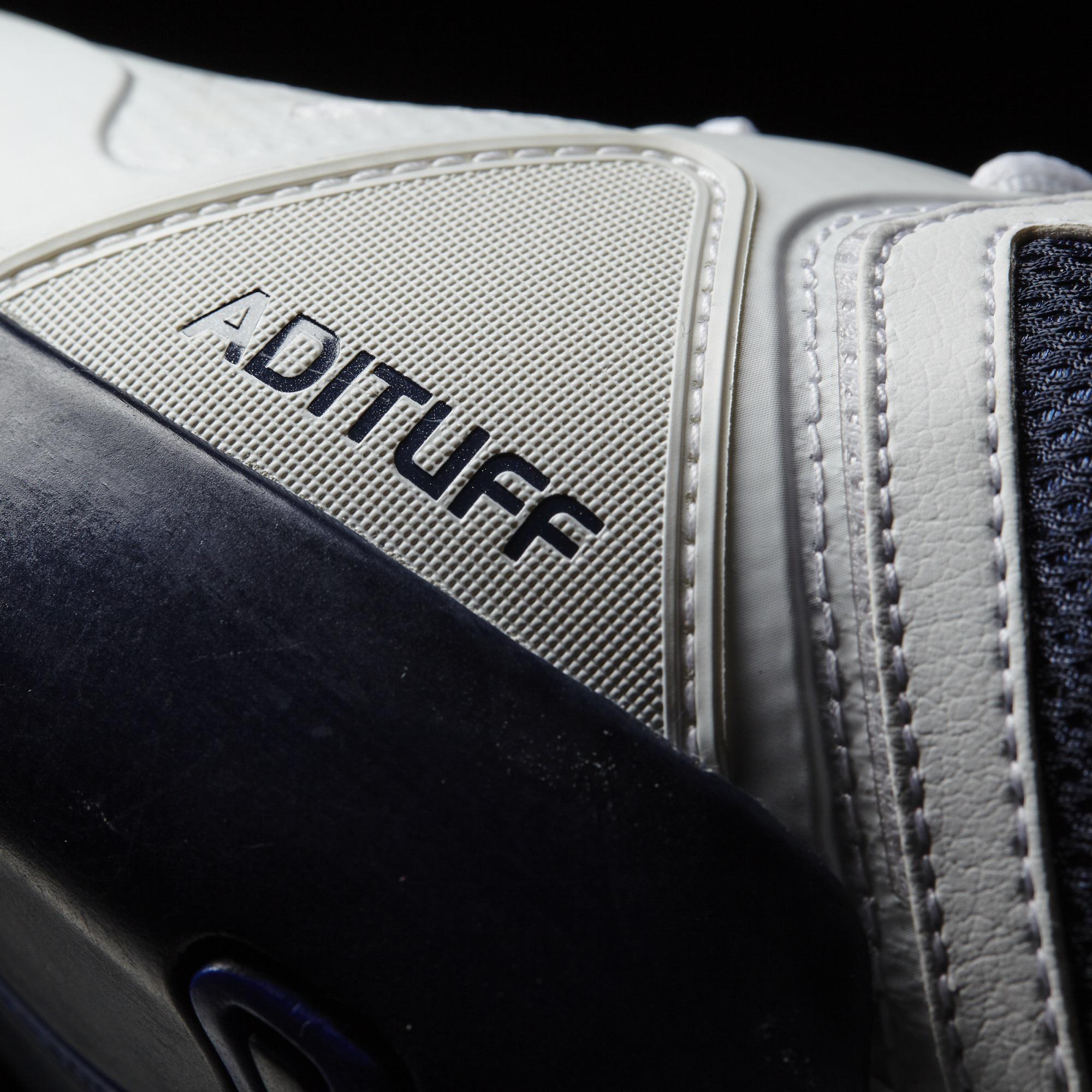 Adidas Mens Barricade Club Carpet Tennis Shoes - White/Blue - Tennisnuts.com