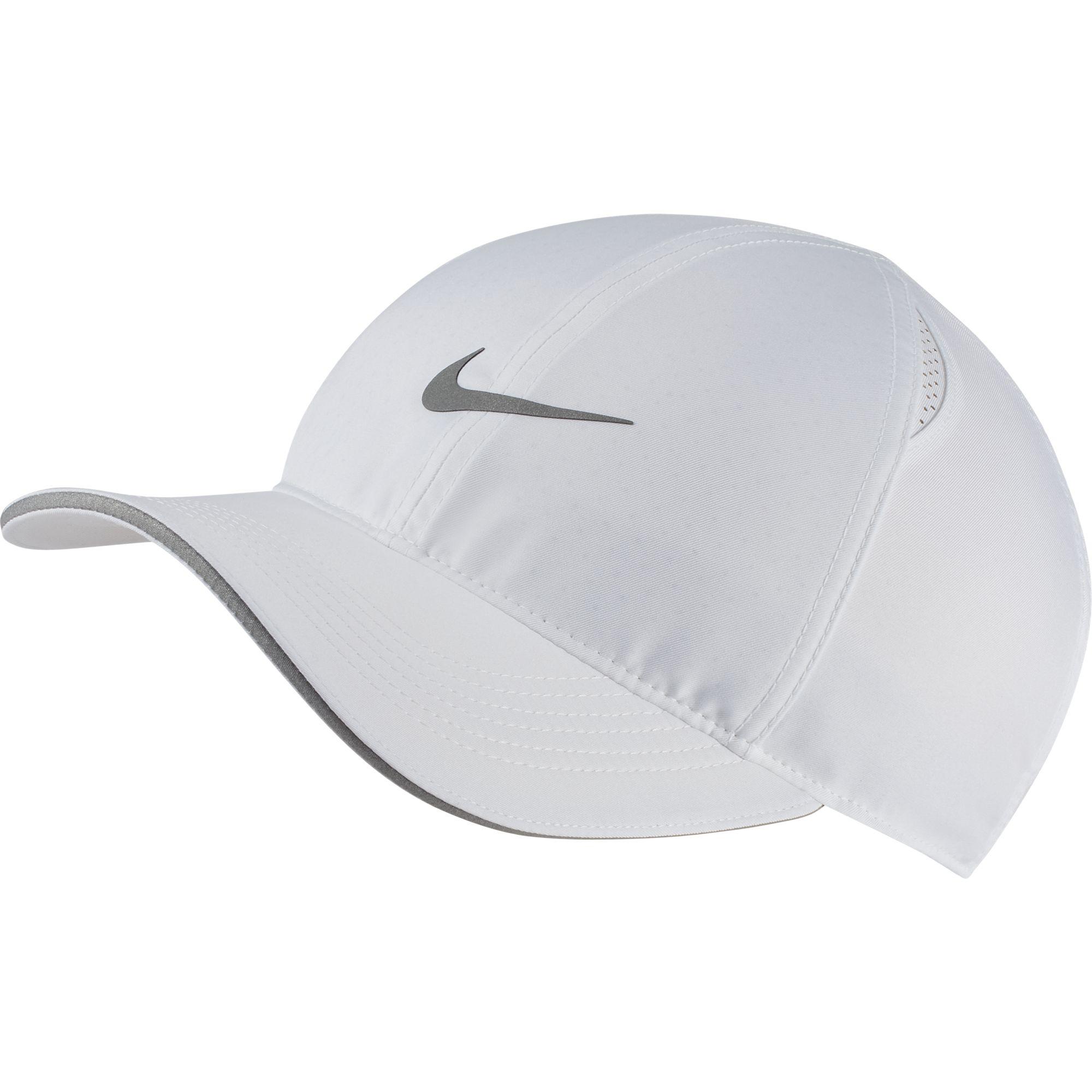 Nike Featherlight Adjustable Cap - White - Tennisnuts.com