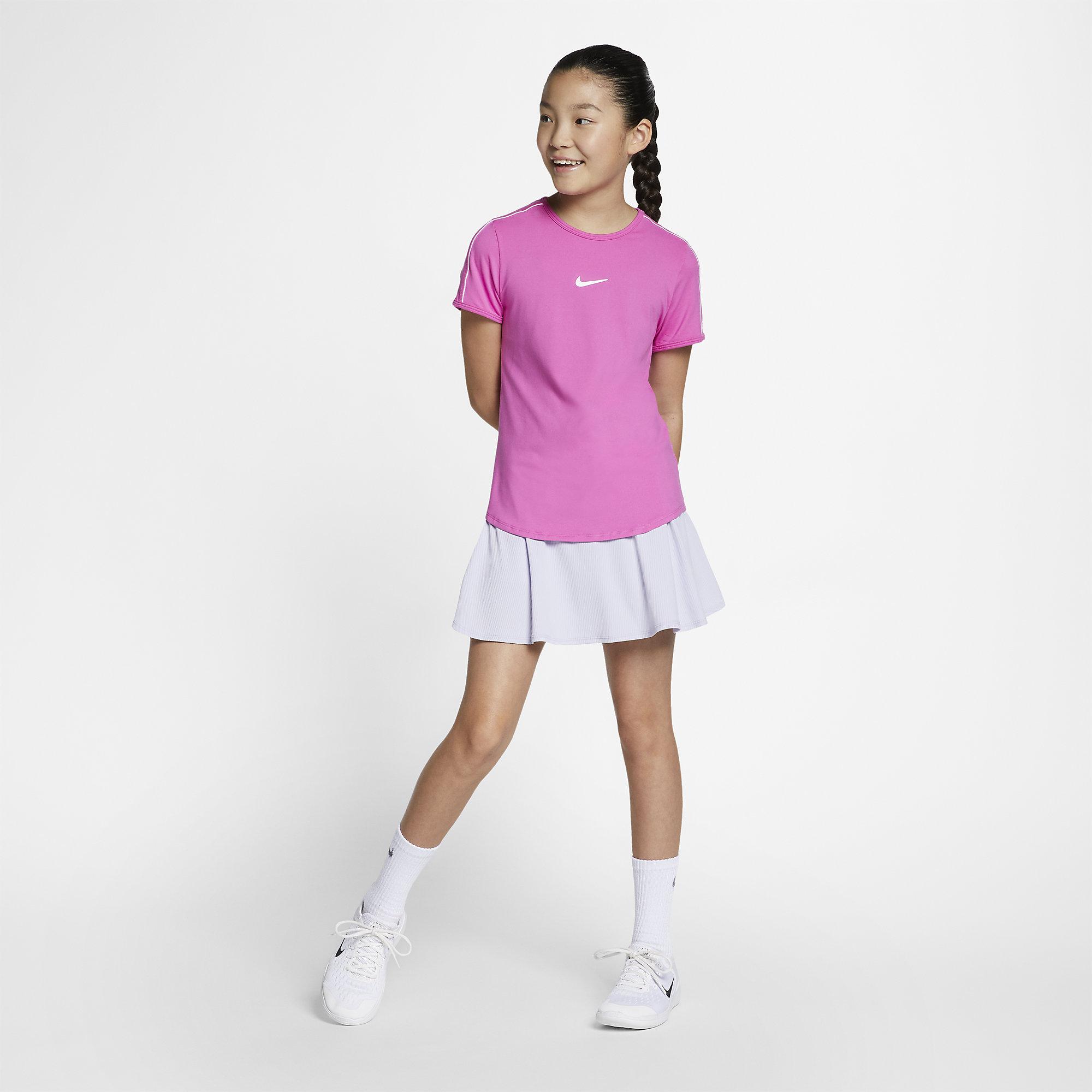 Nike Girls DriFIT Tennis Skort Oxygen Purple/White
