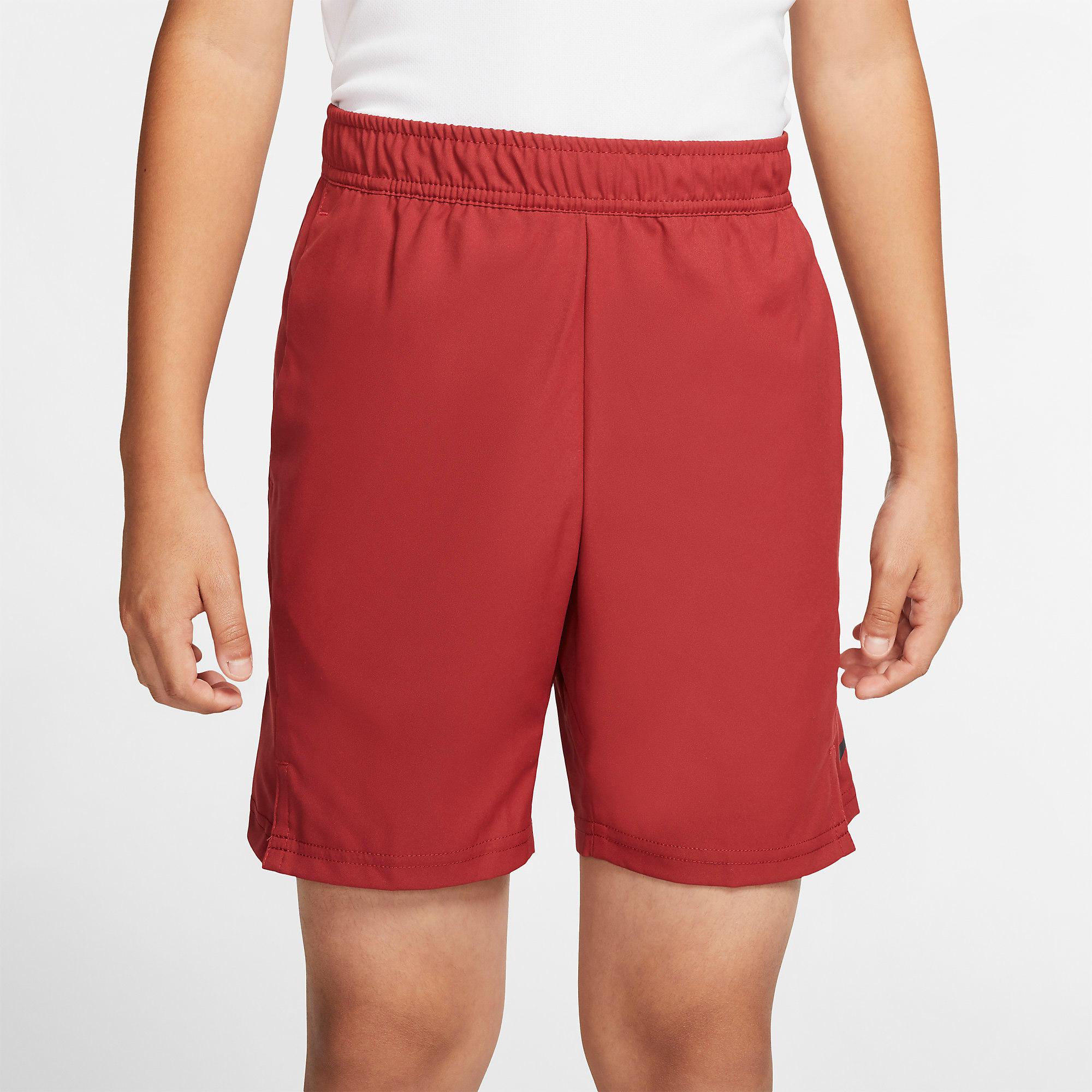 Nike Boys DriFIT Tennis Shorts Team Crimson