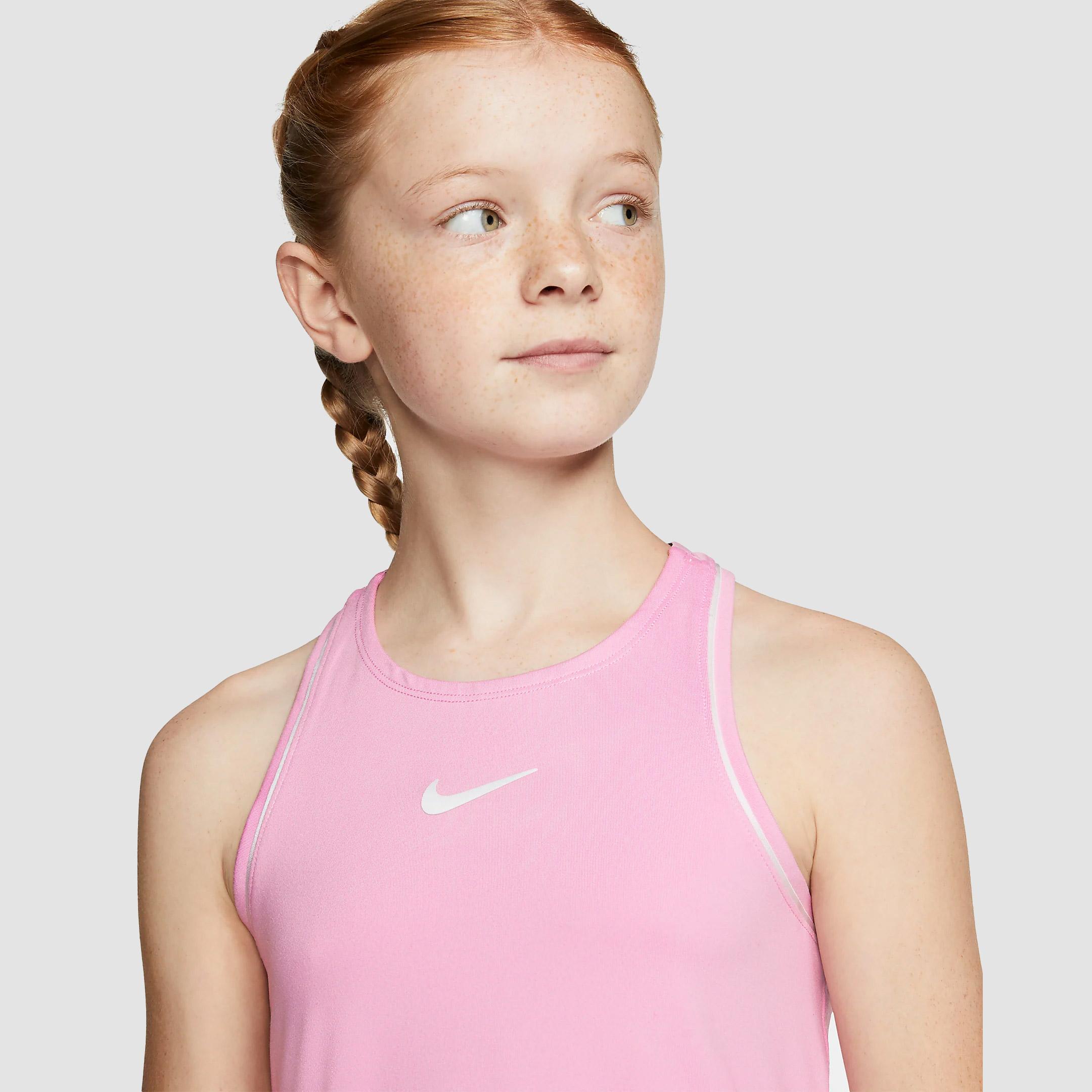 Nike Girls Dri-FIT Tennis Tank - Pink Rise - Tennisnuts.com