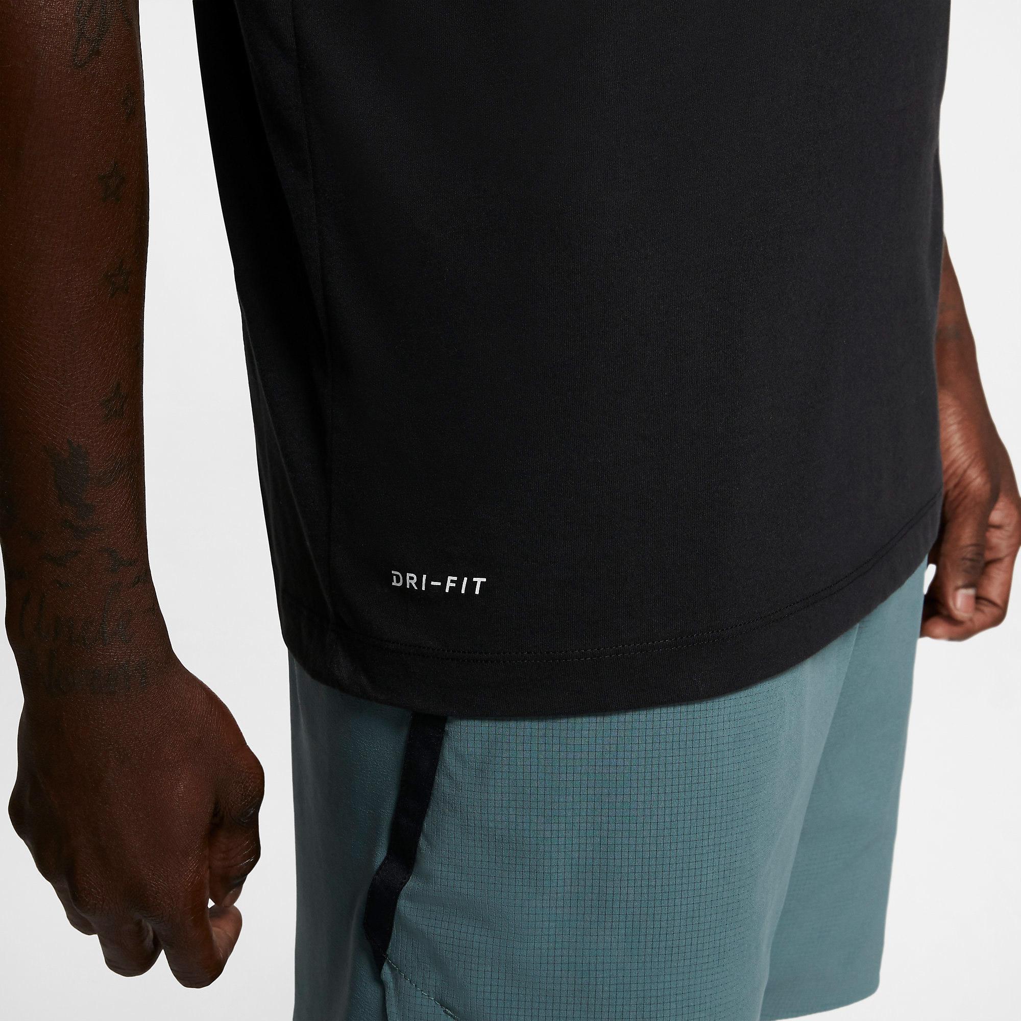 Nike Mens Dri-FIT Training Top - Black - Tennisnuts.com