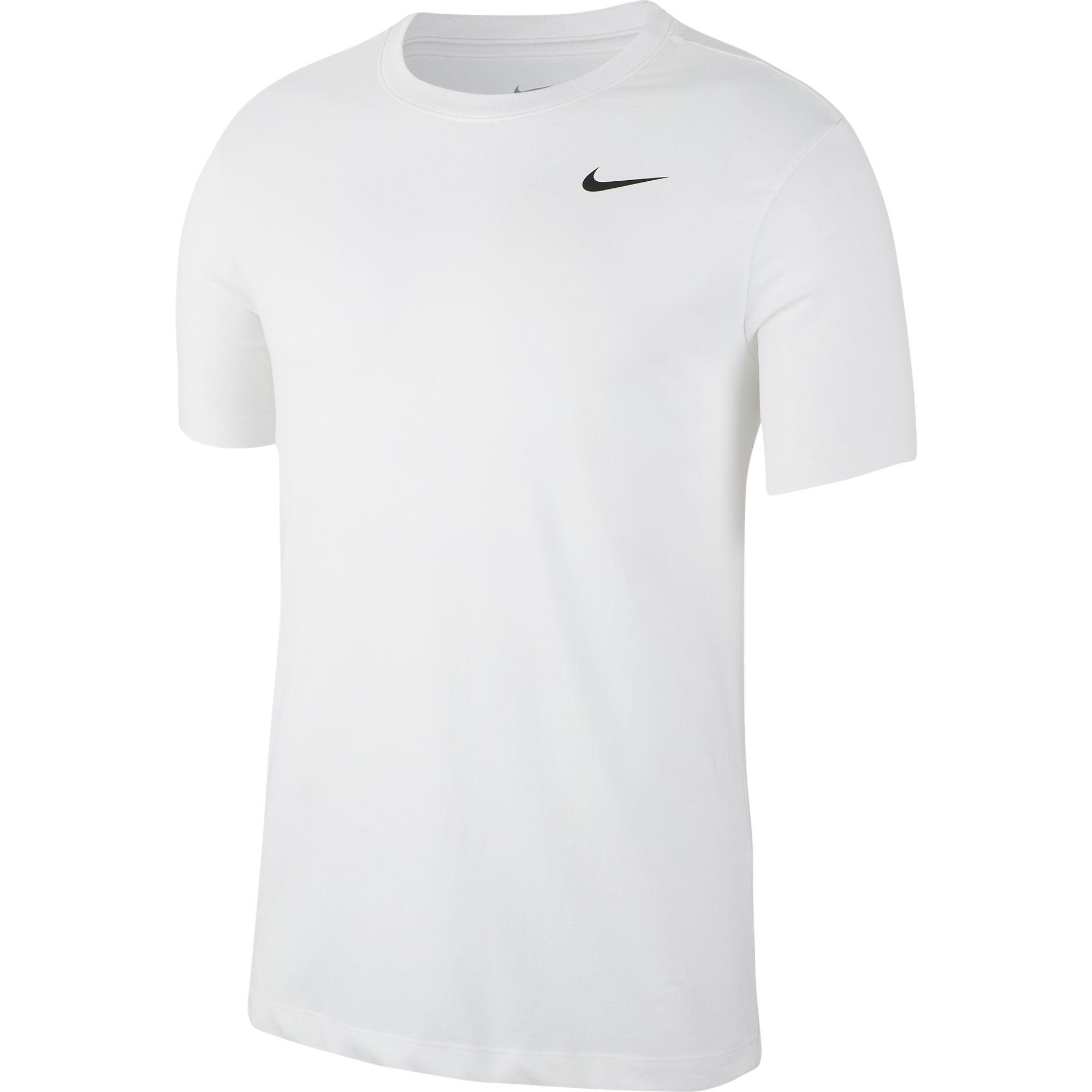 Nike Mens Dri-FIT Training Top - White - Tennisnuts.com