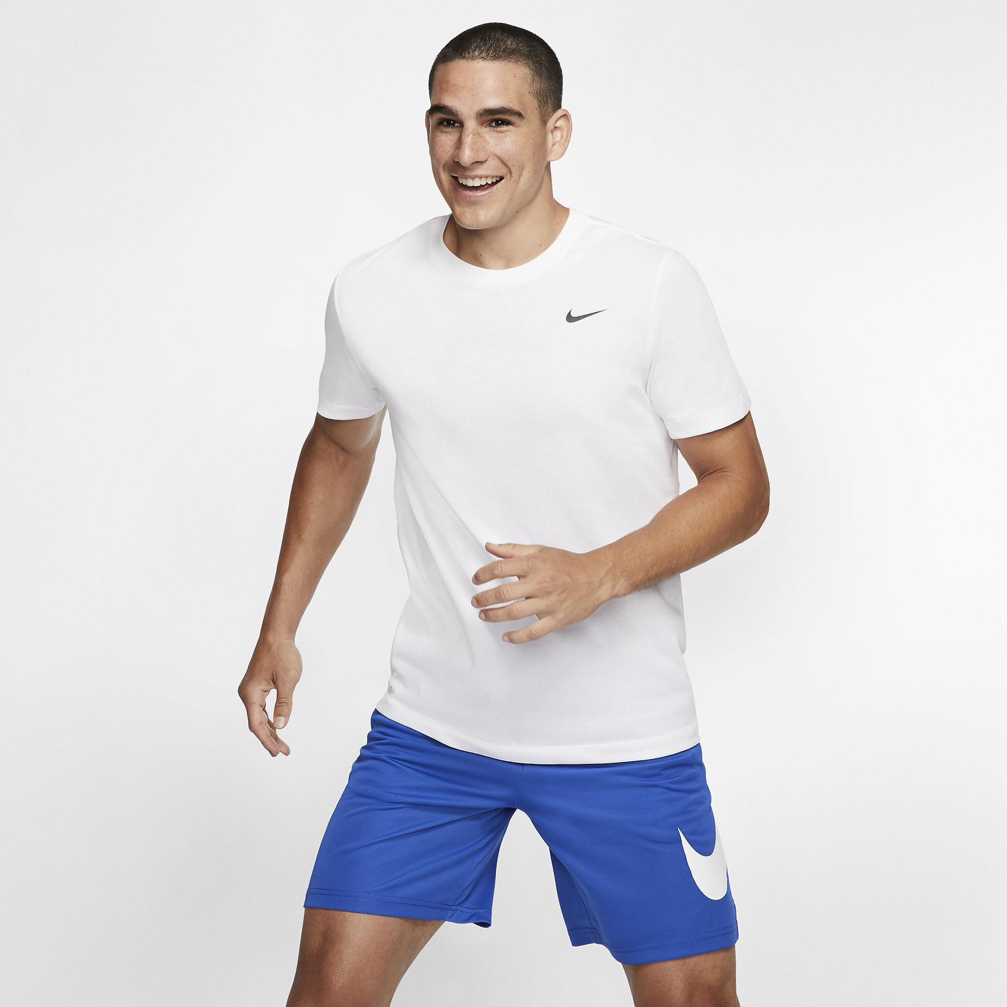 Nike Mens Dri-FIT Training Top - White - Tennisnuts.com