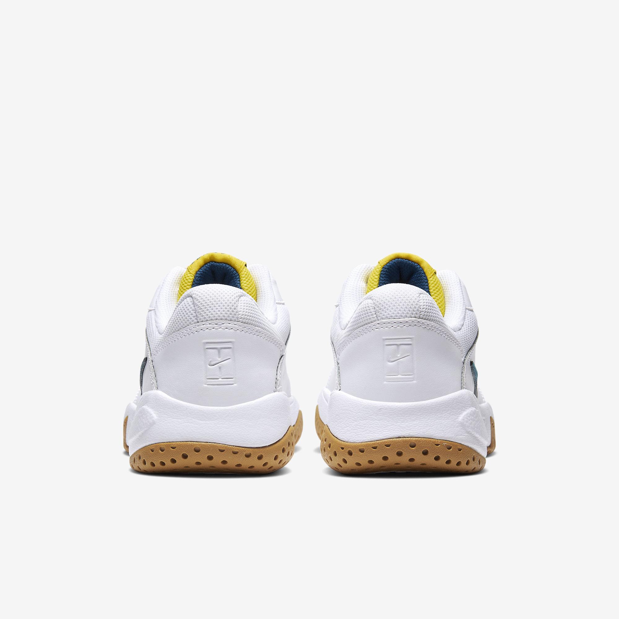 Nike Womens Lite 2 Tennis Shoes - White/Optic Yellow - Tennisnuts.com