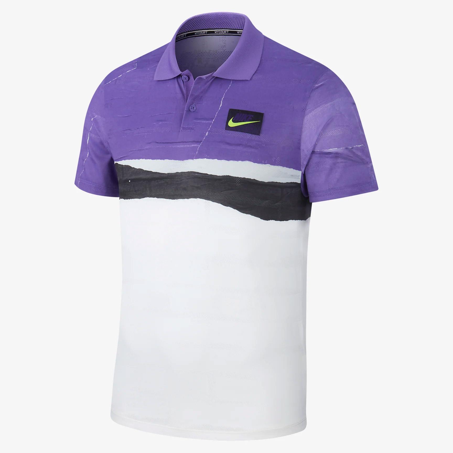 purple nike polo shirt