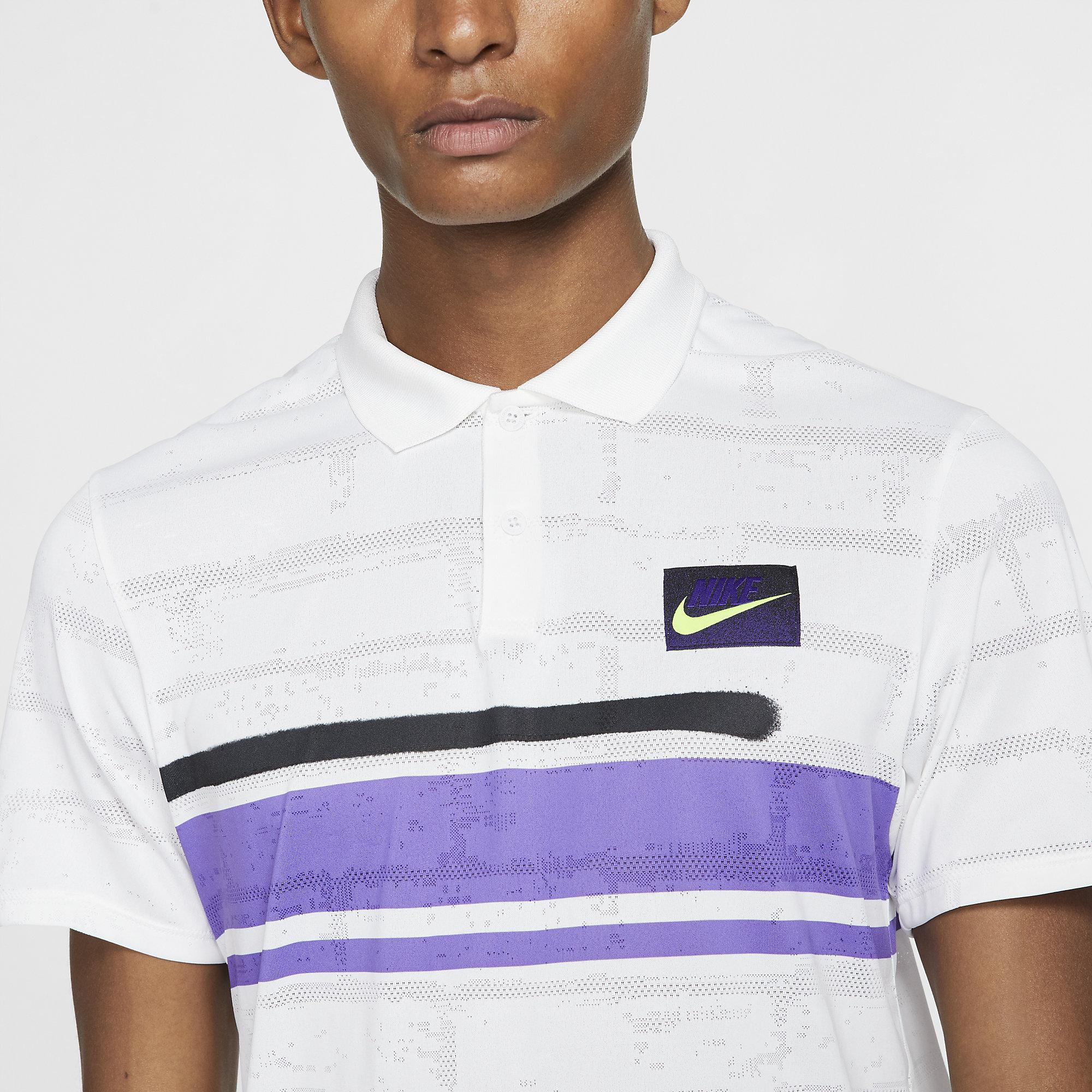 mens white nike polo