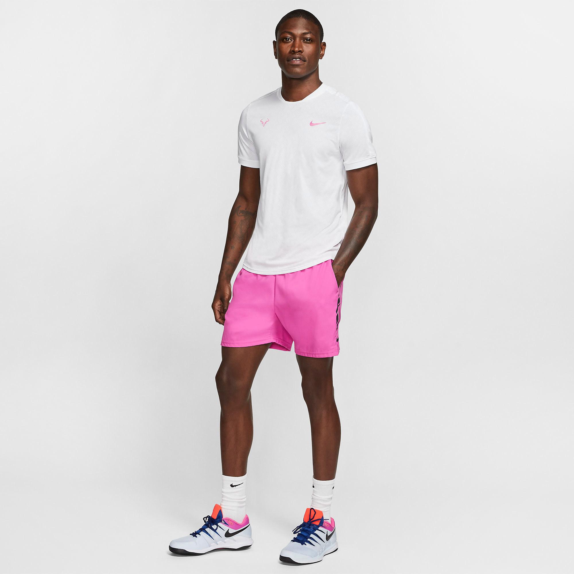 Nike Mens AeroReact Rafa Top - White - Tennisnuts.com