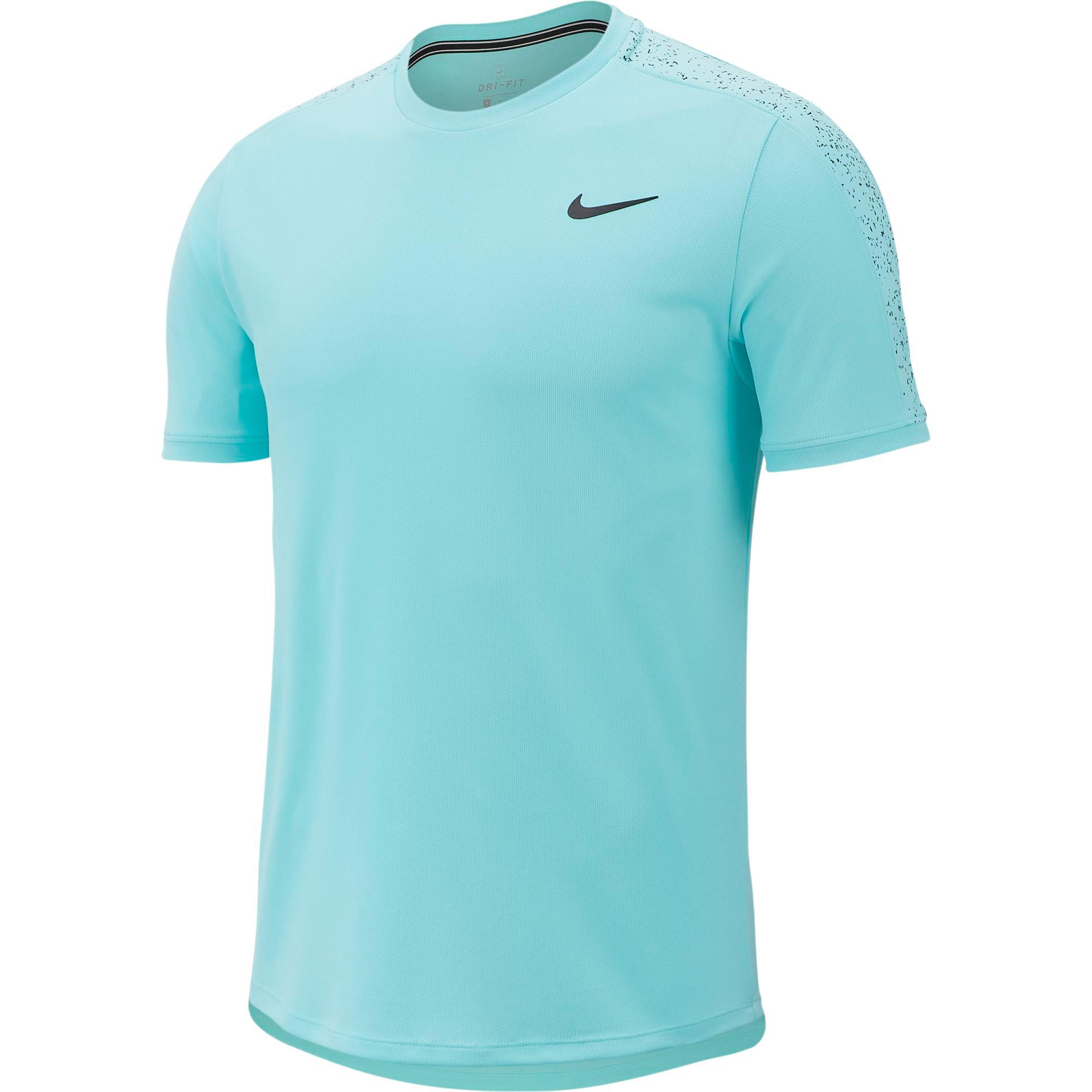 Nike Mens Dri-Fit Top - Light Aqua 