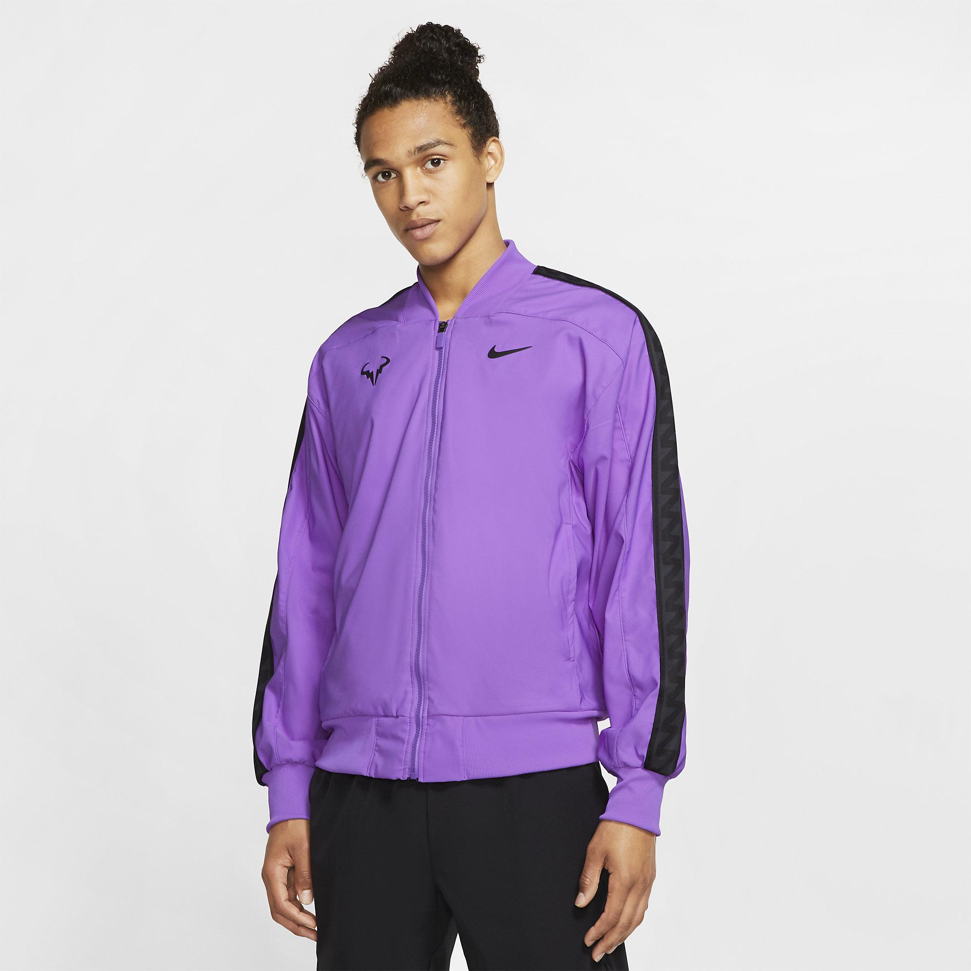 Nike Mens Rafa Tennis Jacket - Bright Violet - Tennisnuts.com