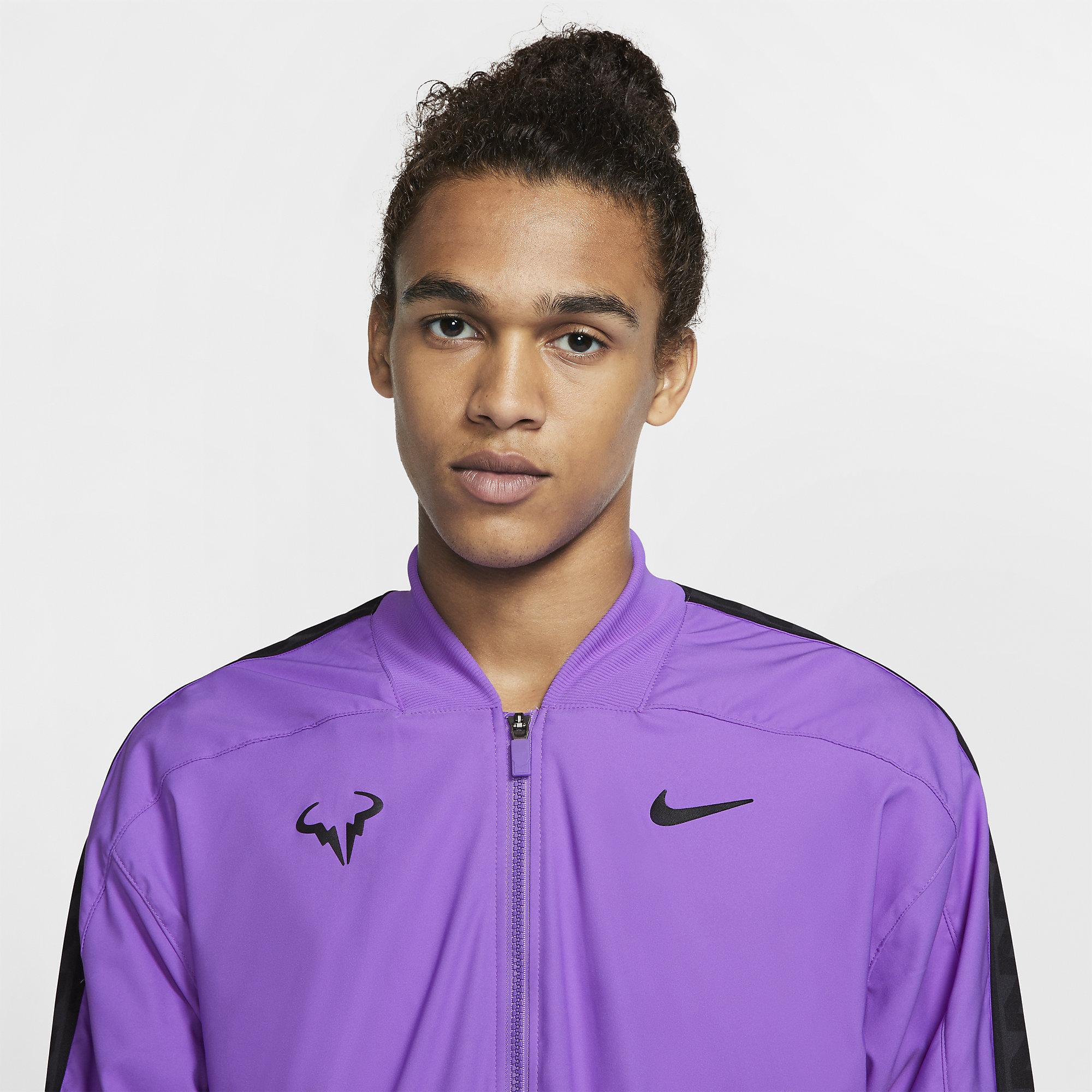 Nike Mens Rafa Tennis Jacket - Bright Violet - Tennisnuts.com