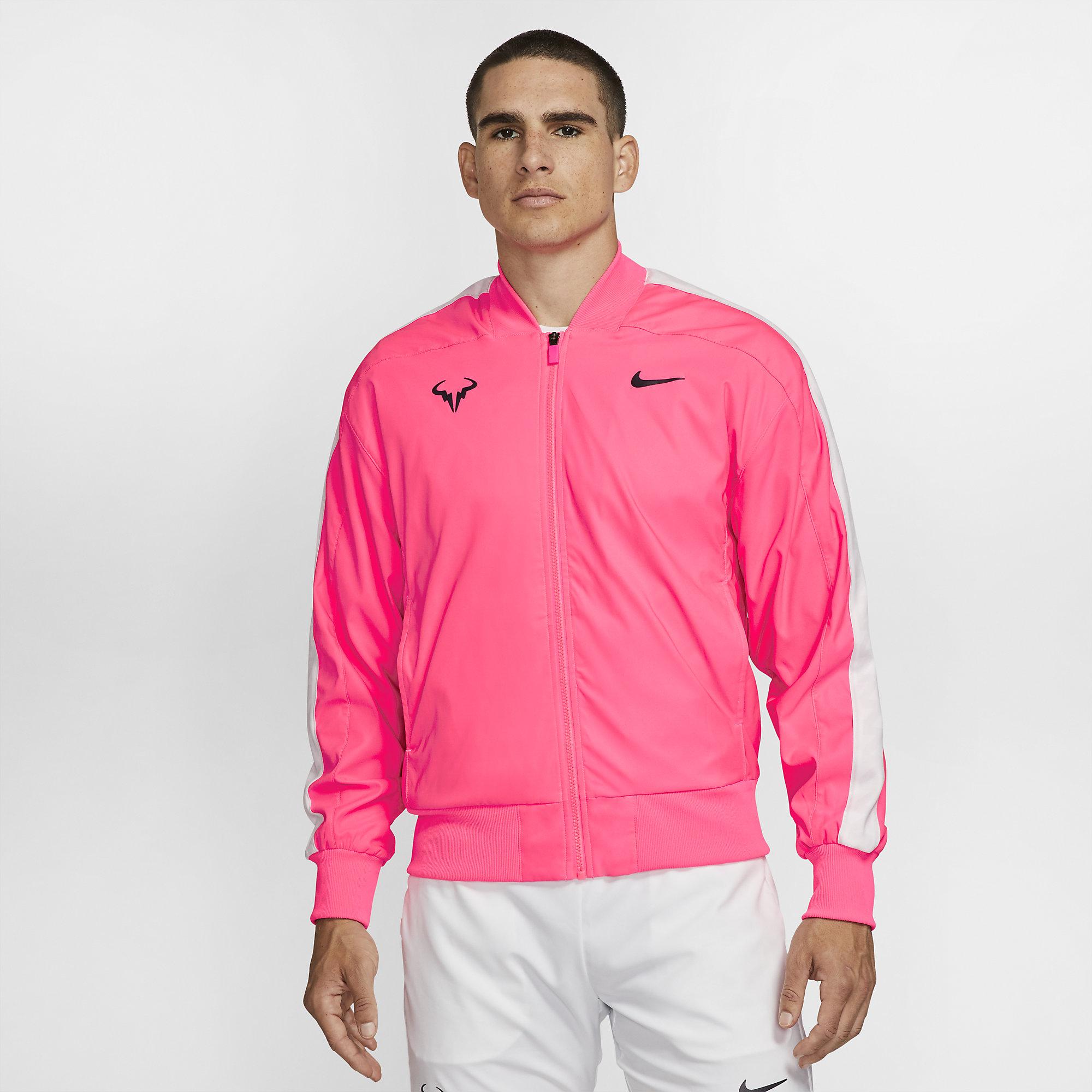 pink nike jacket men