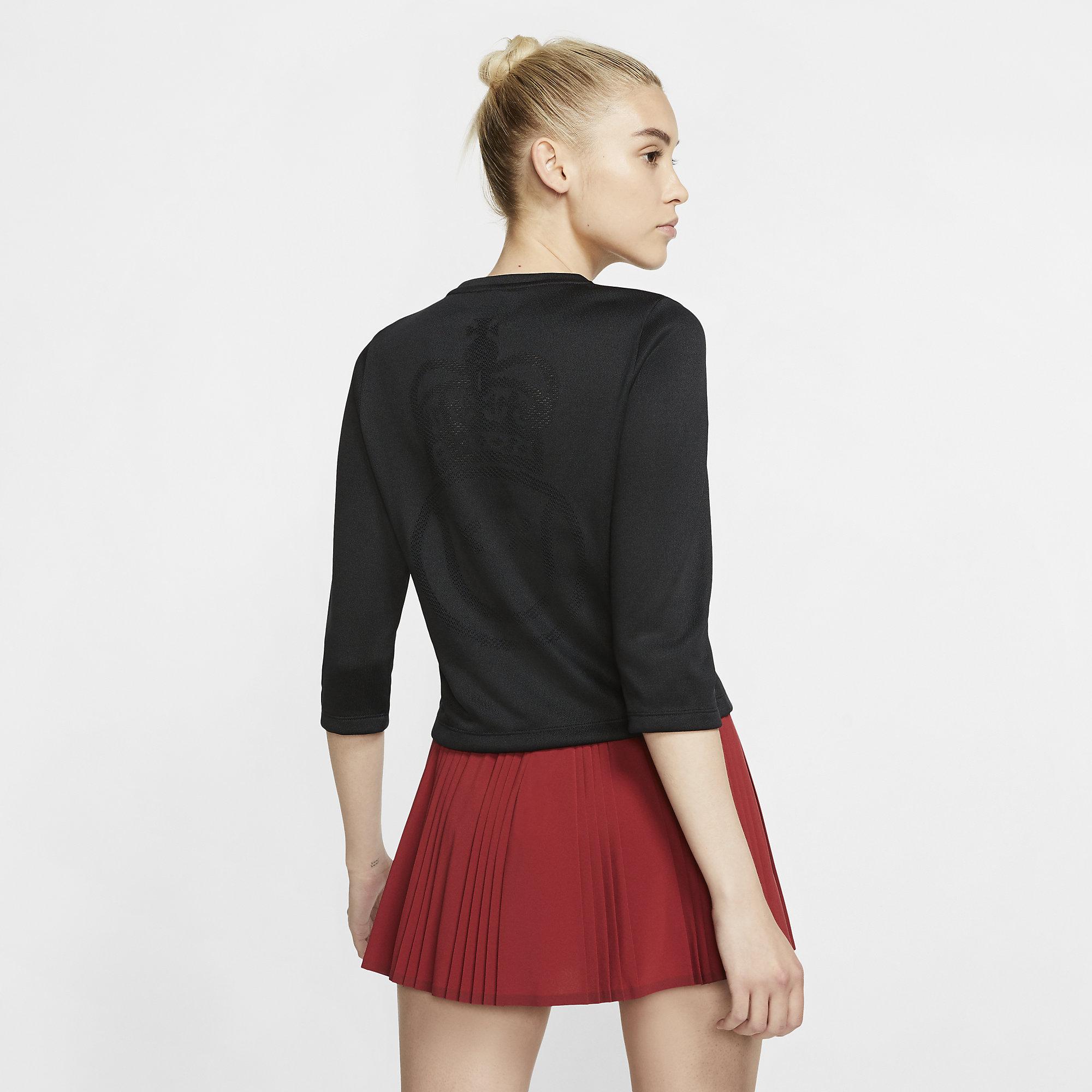 Nike Womens Tennis Cardigan Black