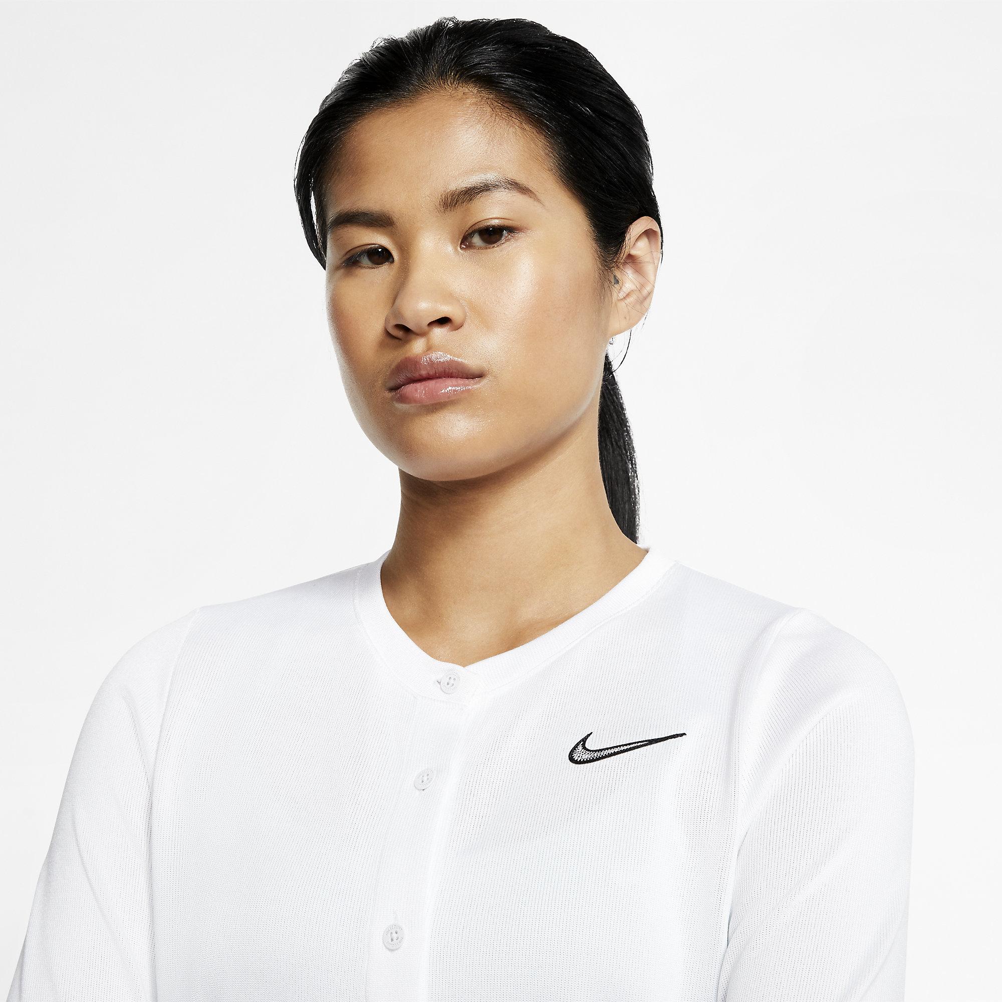 Nike Womens Tennis Cardigan - White - Tennisnuts.com