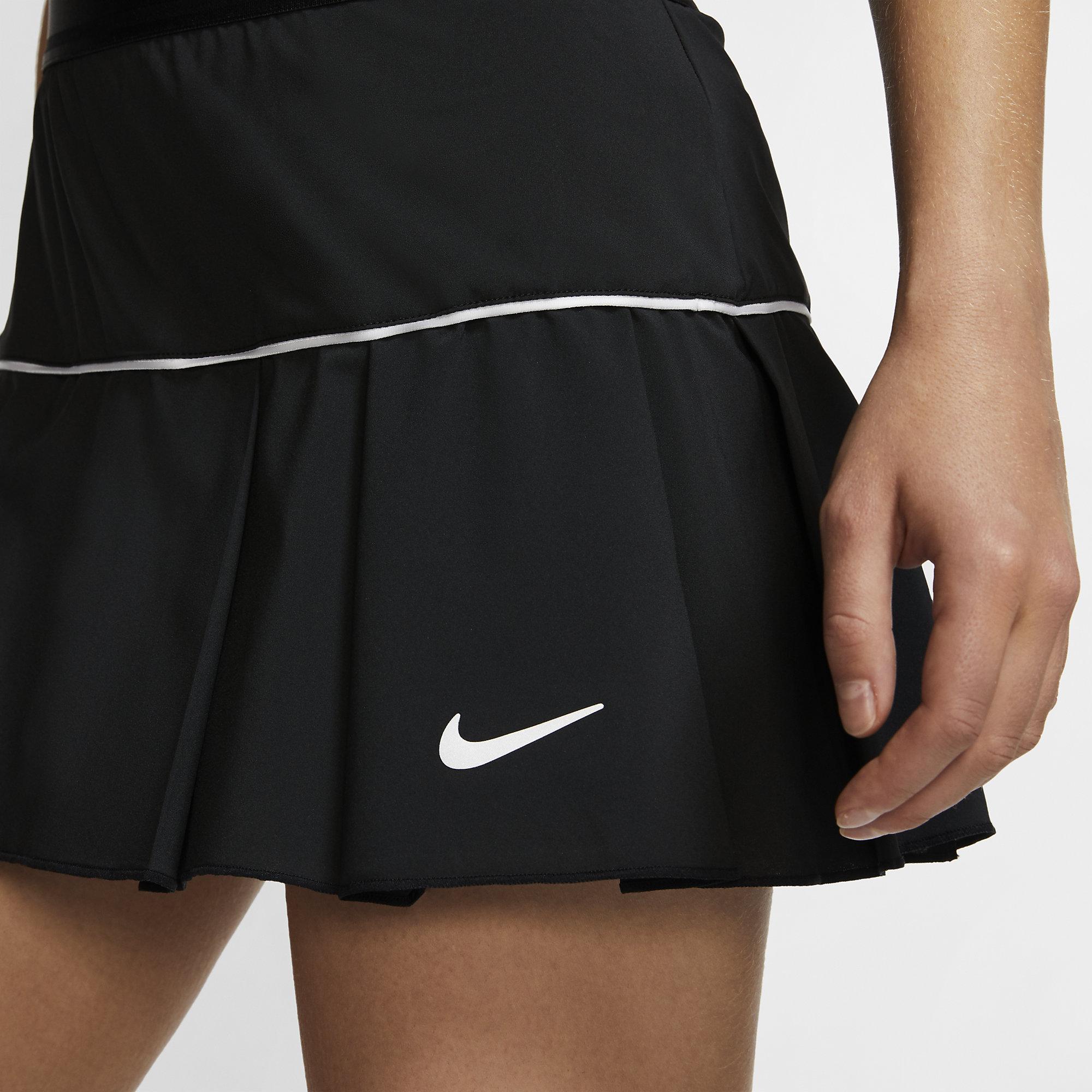 Nike Womens Victory Tennis Skirt - Black - Tennisnuts.com