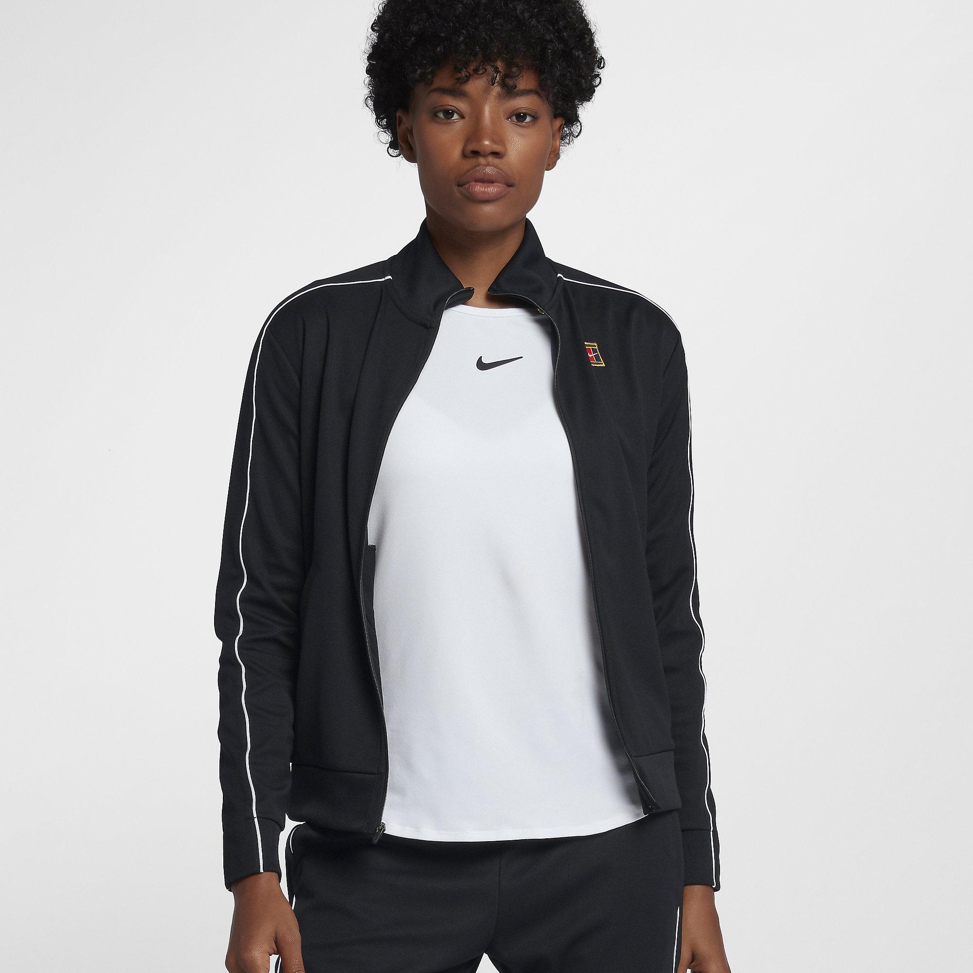 Nike Womens Tennis Jacket Black/White