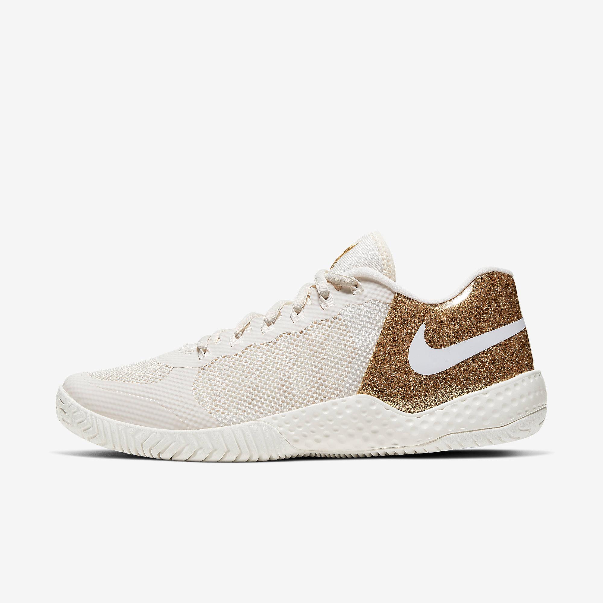 llorar embargo Shetland Nike Womens Flare 2 Tennis Shoes - Phantom/Metallic Gold - Tennisnuts.com