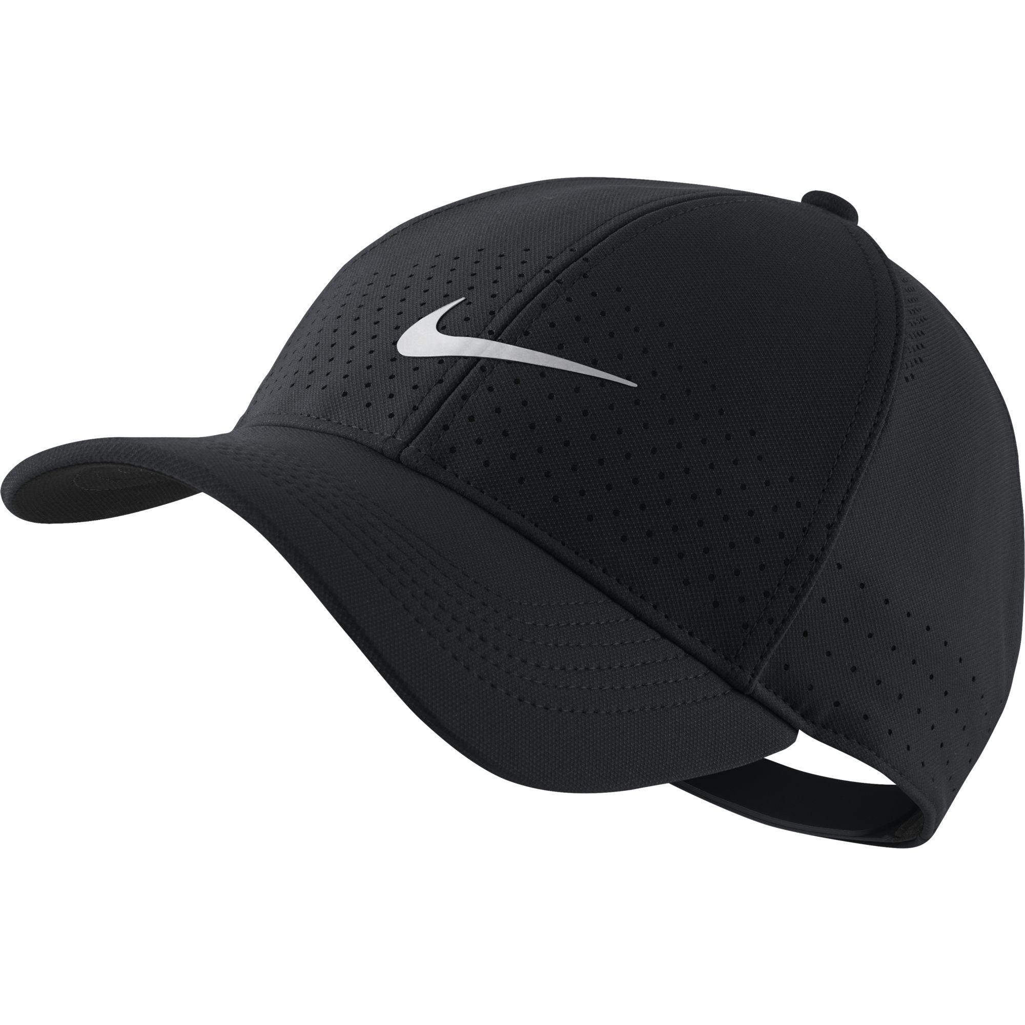 Nike AeroBill Legacy 91 Adjustable Tennis Cap - Black - Tennisnuts.com