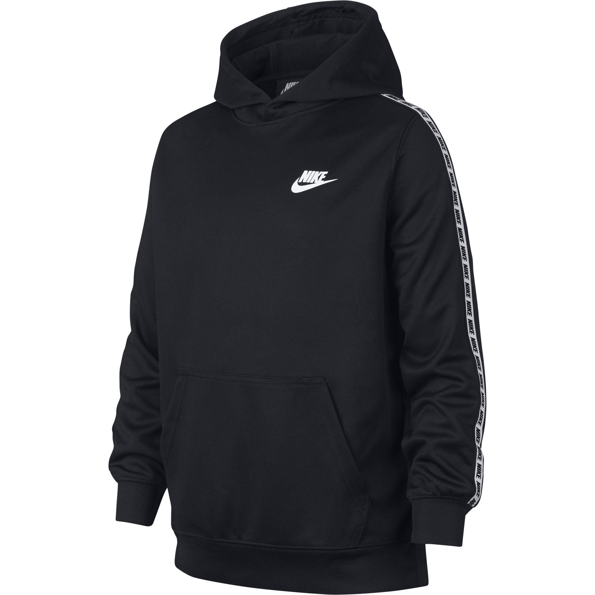 Nike Boys Sportwear Repeat Hoodie - Black/White - Tennisnuts.com