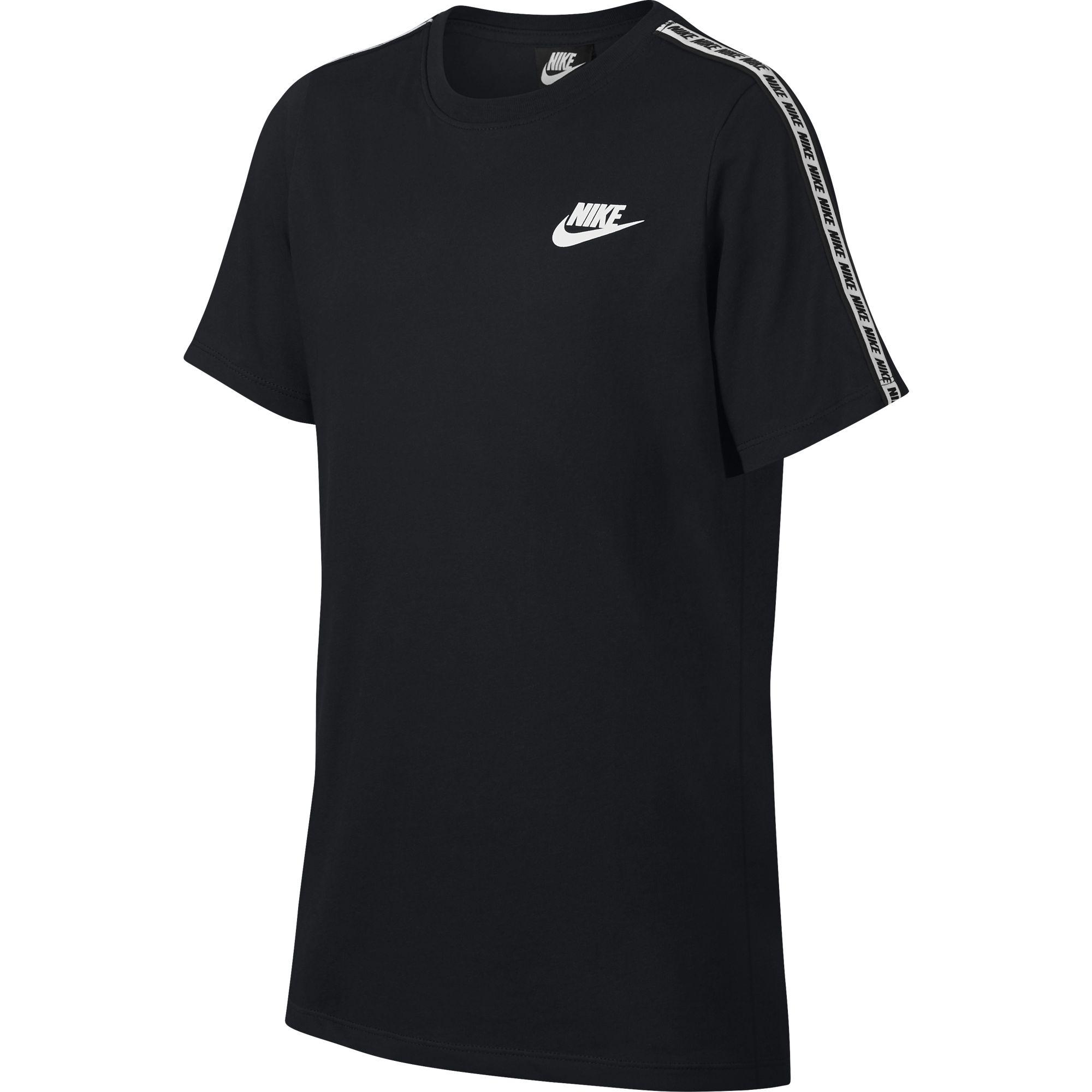 Nike Boys Sportswear T-Shirt - Black/White - Tennisnuts.com