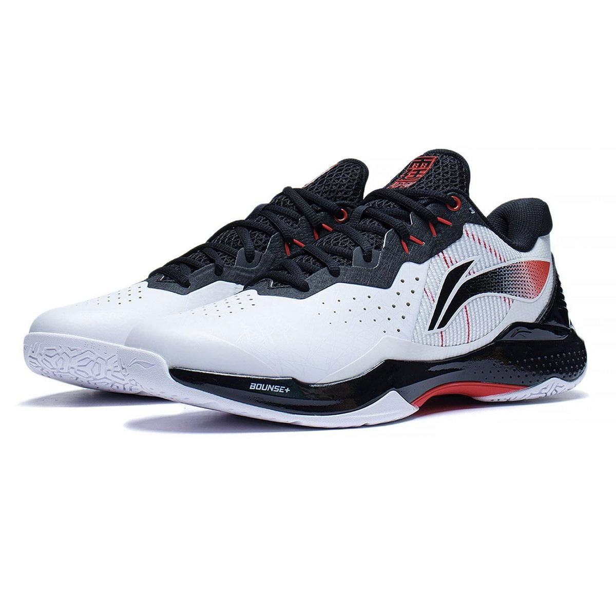 LiNing Mens Leiting Badminton Shoes White/Black