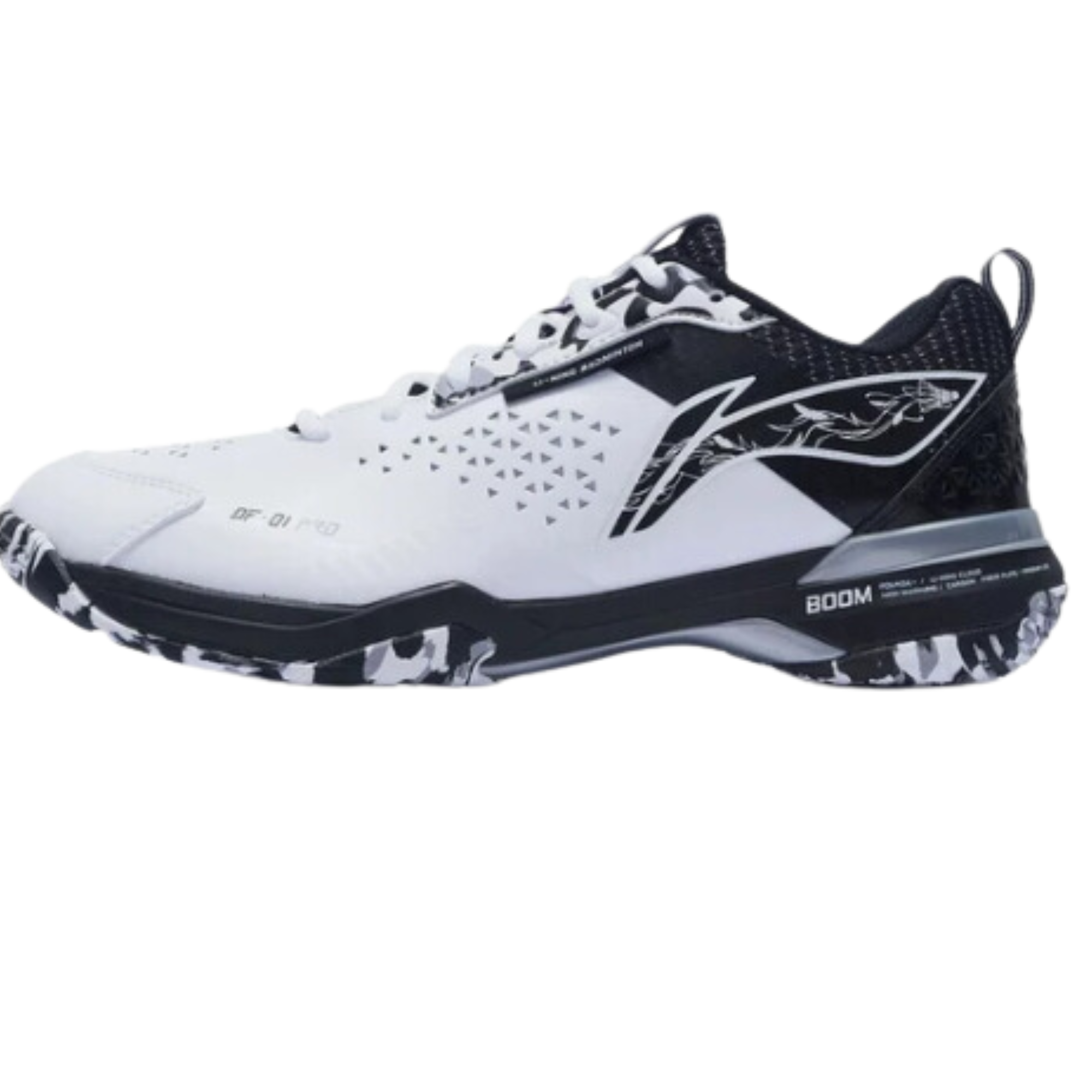 Li-Ning Mens Blade DF-01 Pro Badminton Shoes - White / Black