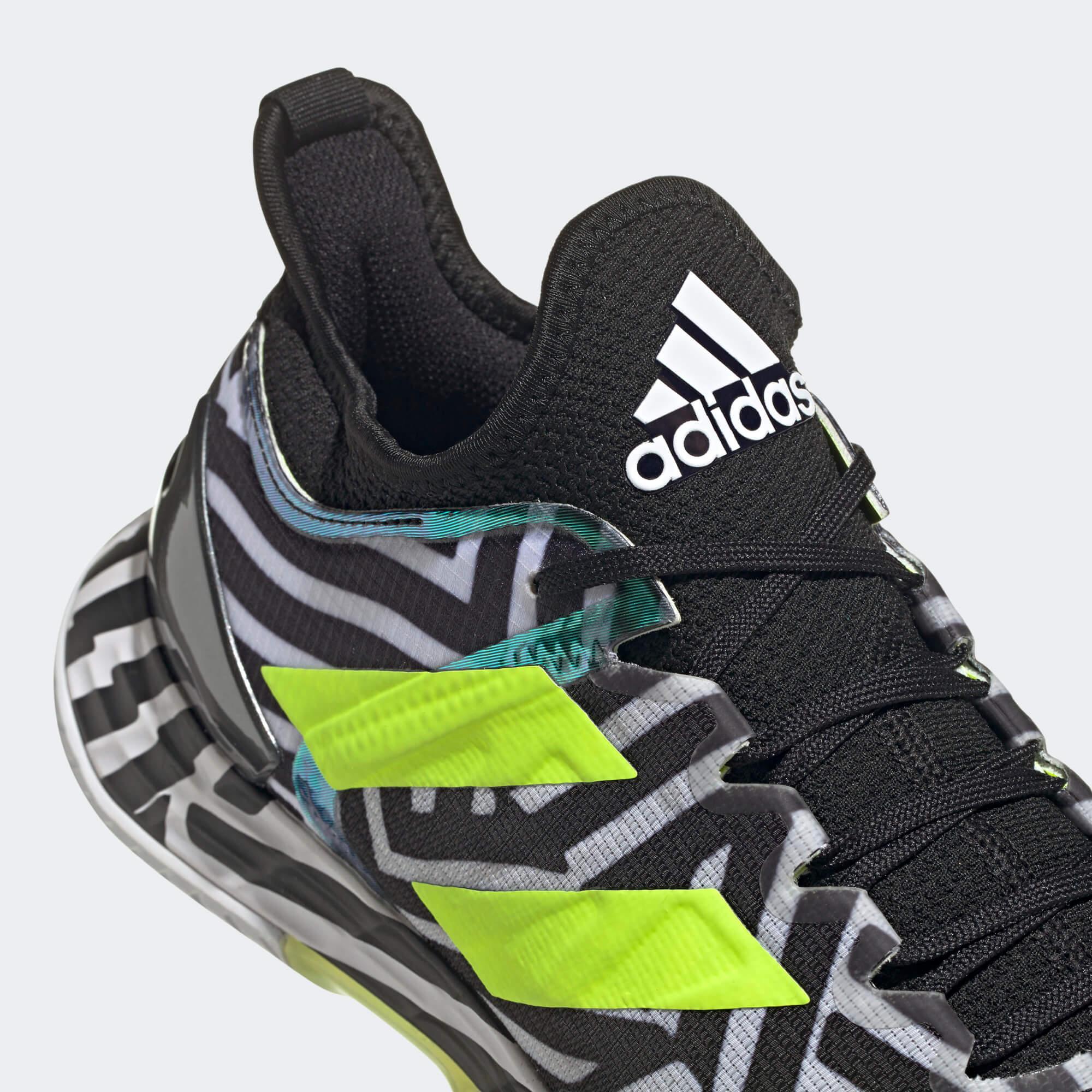 Adidas Mens Adizero Ubersonic 4 LTD Ed. Tennis Shoes Black/Solar
