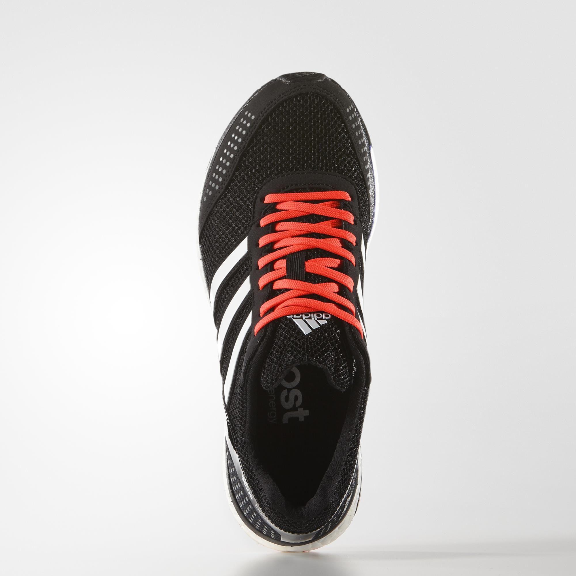 Adidas Womens Adizero Adios Boost 2.0 Running Shoes Black/White