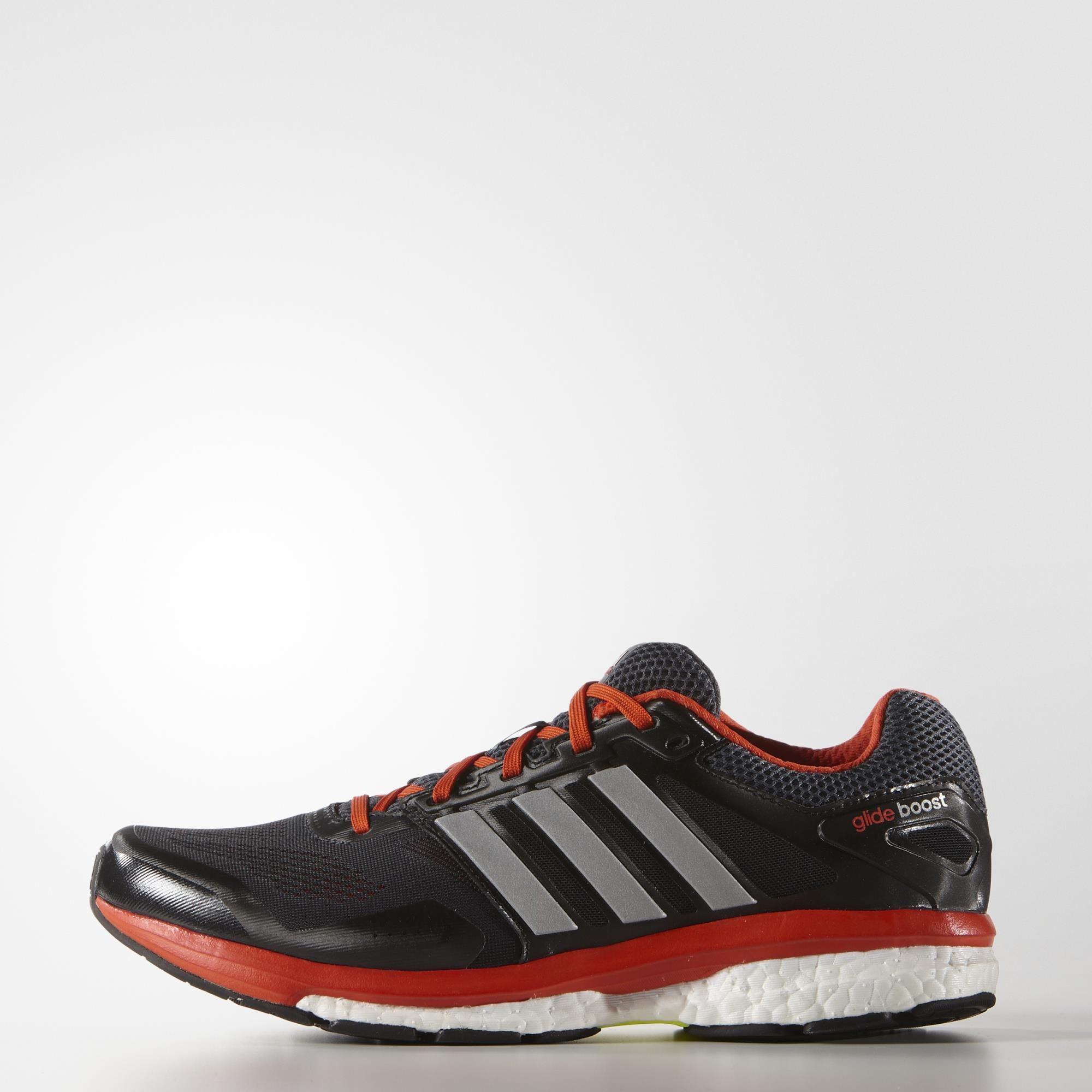 Adidas Mens Supernova Glide Boost 7 Running Shoes - Grey - Tennisnuts.com