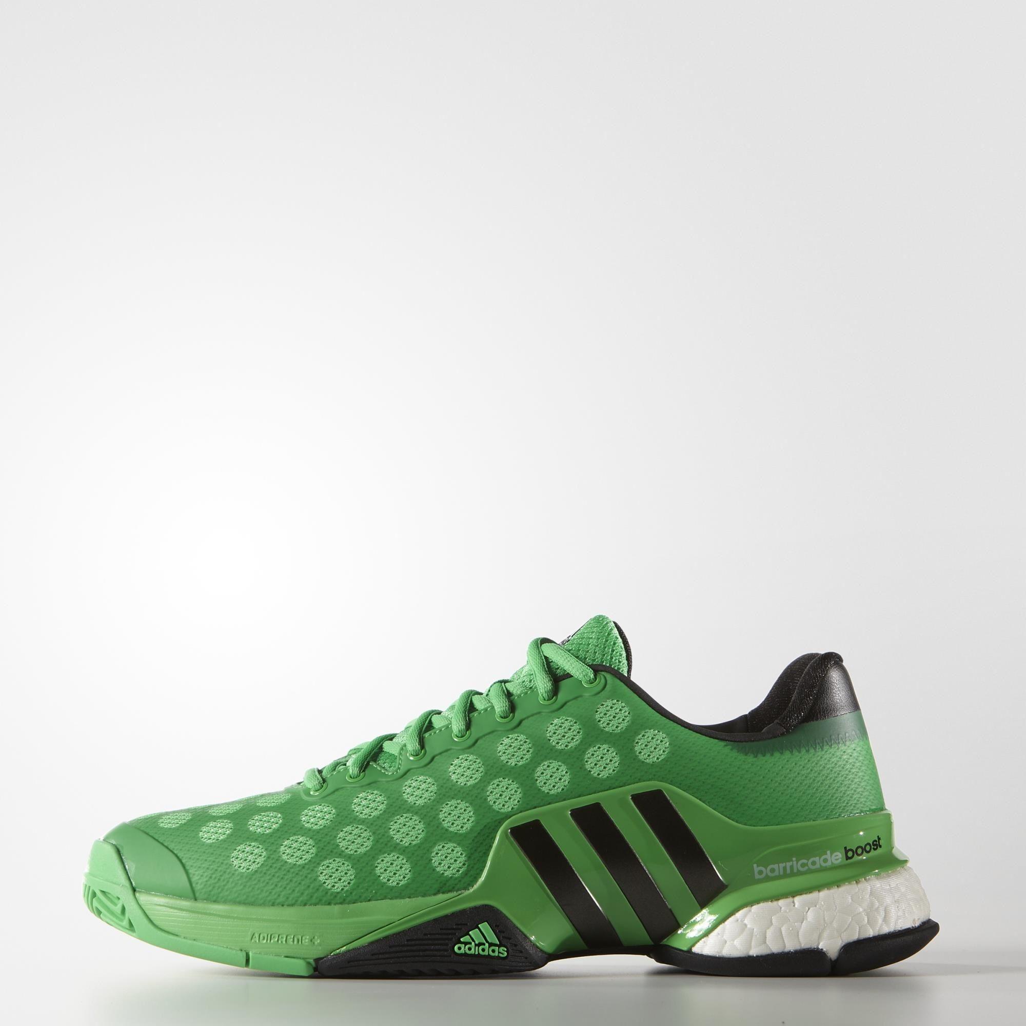 Adidas Limited Edition Barricade Boost 2015 Tennis - Green/Black - Tennisnuts.com