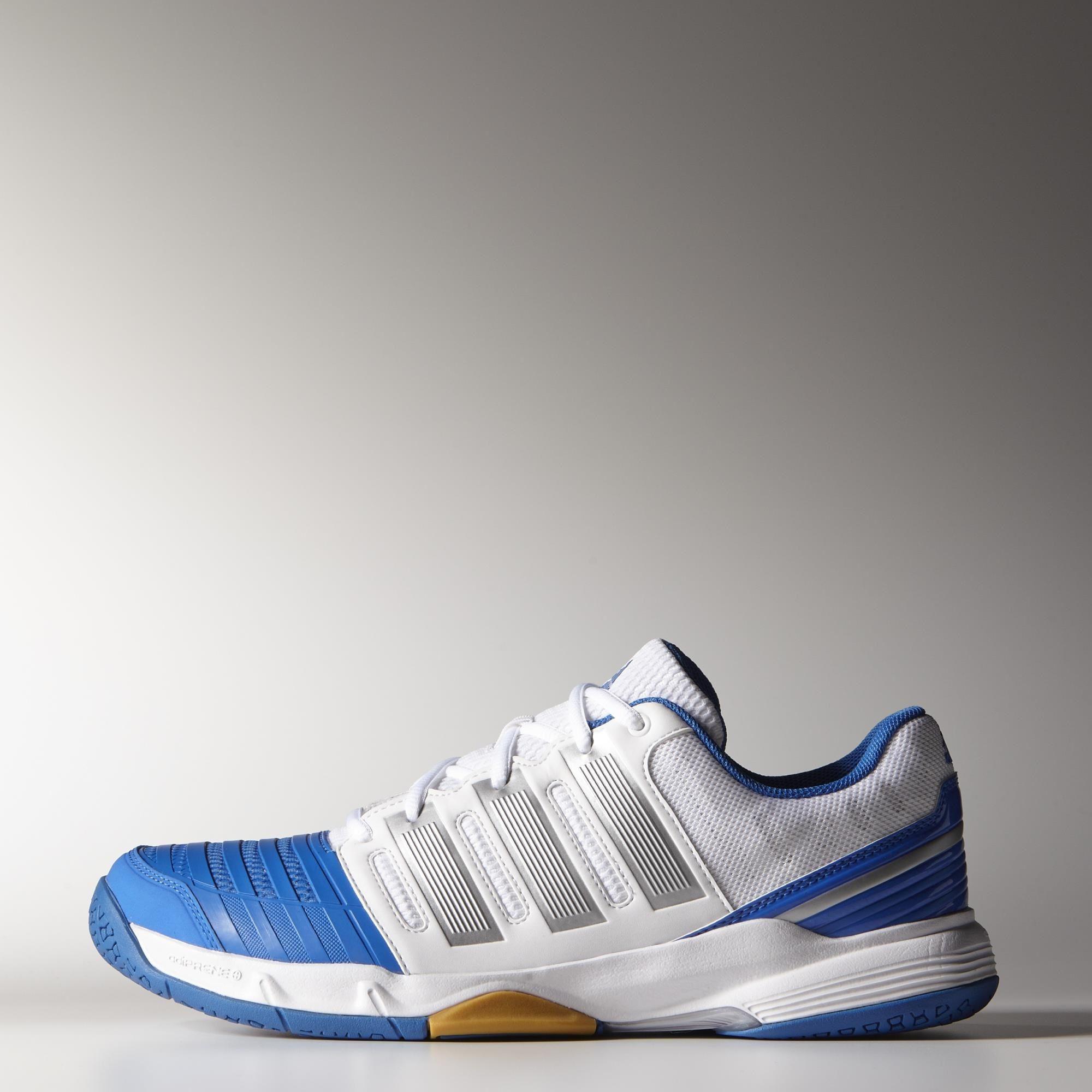 tranquilo Escrupuloso Simpático Adidas Mens Court Stabil 11 Indoor Shoes - Blue/White - Tennisnuts.com