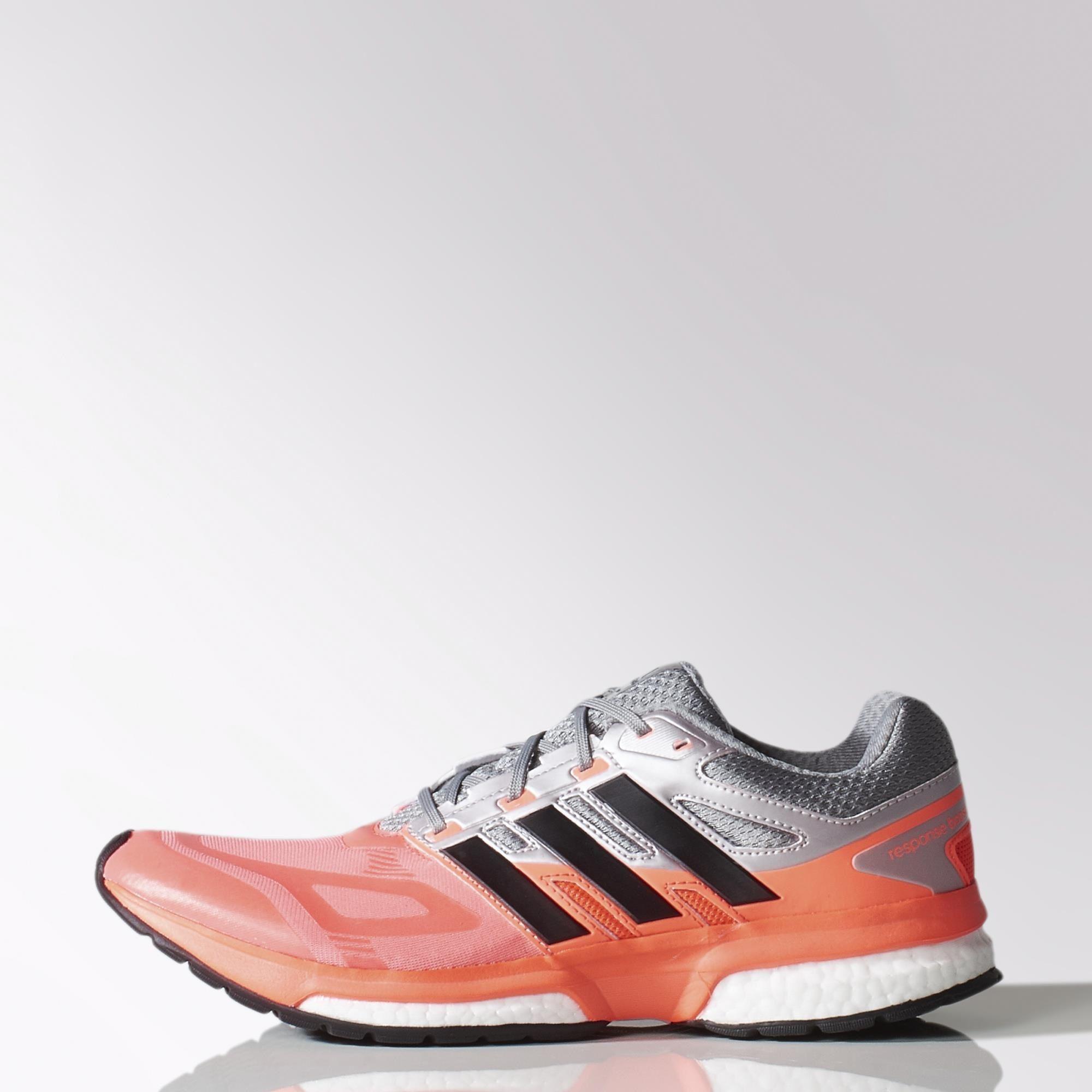 Salida ayudante Variedad Adidas Mens Response Boost Tech Running Shoes - Solar Red - Tennisnuts.com