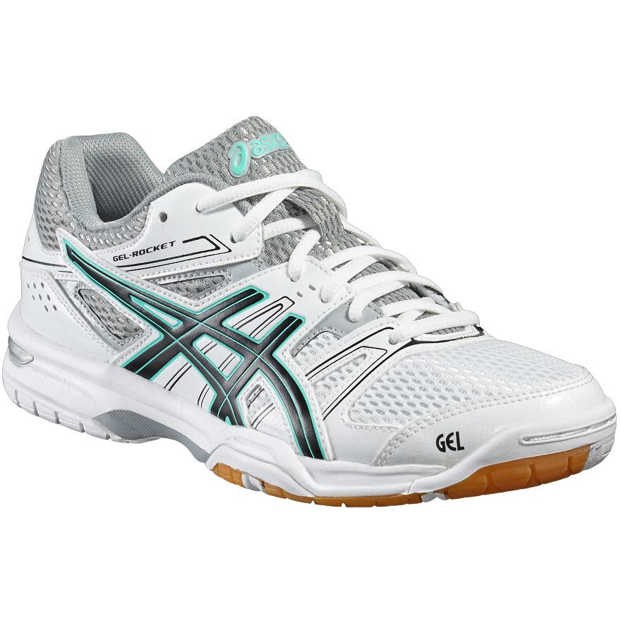 Asics Womens GEL Rocket 7 Indoor Court Shoes White Black