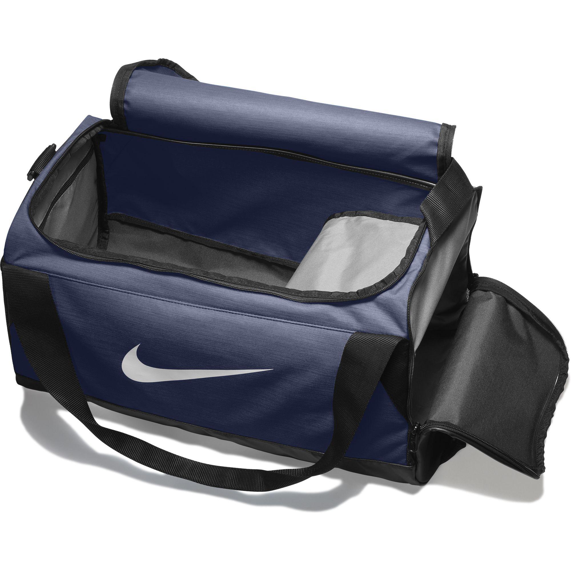 Nike Brasilia Small Training Duffel Bag - Midnight Navy/Black/White - 0