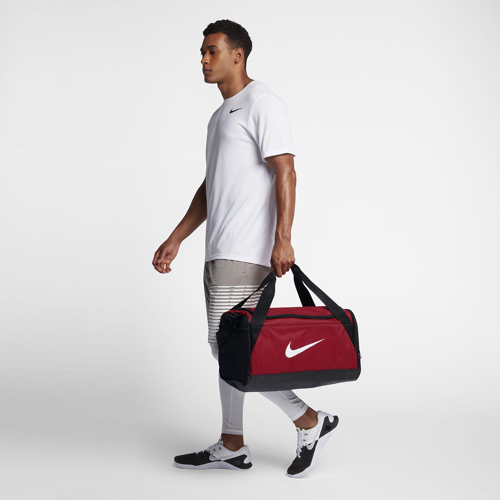 Nike Brasilia Small Training Duffel Bag - University Red/Black/White ...