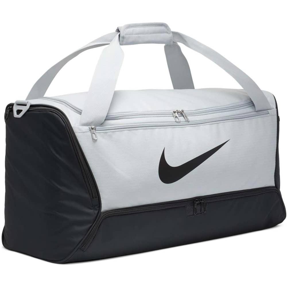 Nike Brasilia Medium Duffel Bag Light Grey