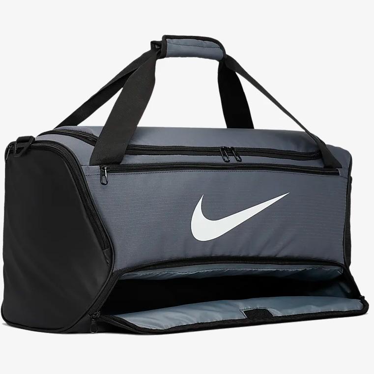 Nike Brasilia Medium Duffel Bag Flint Grey