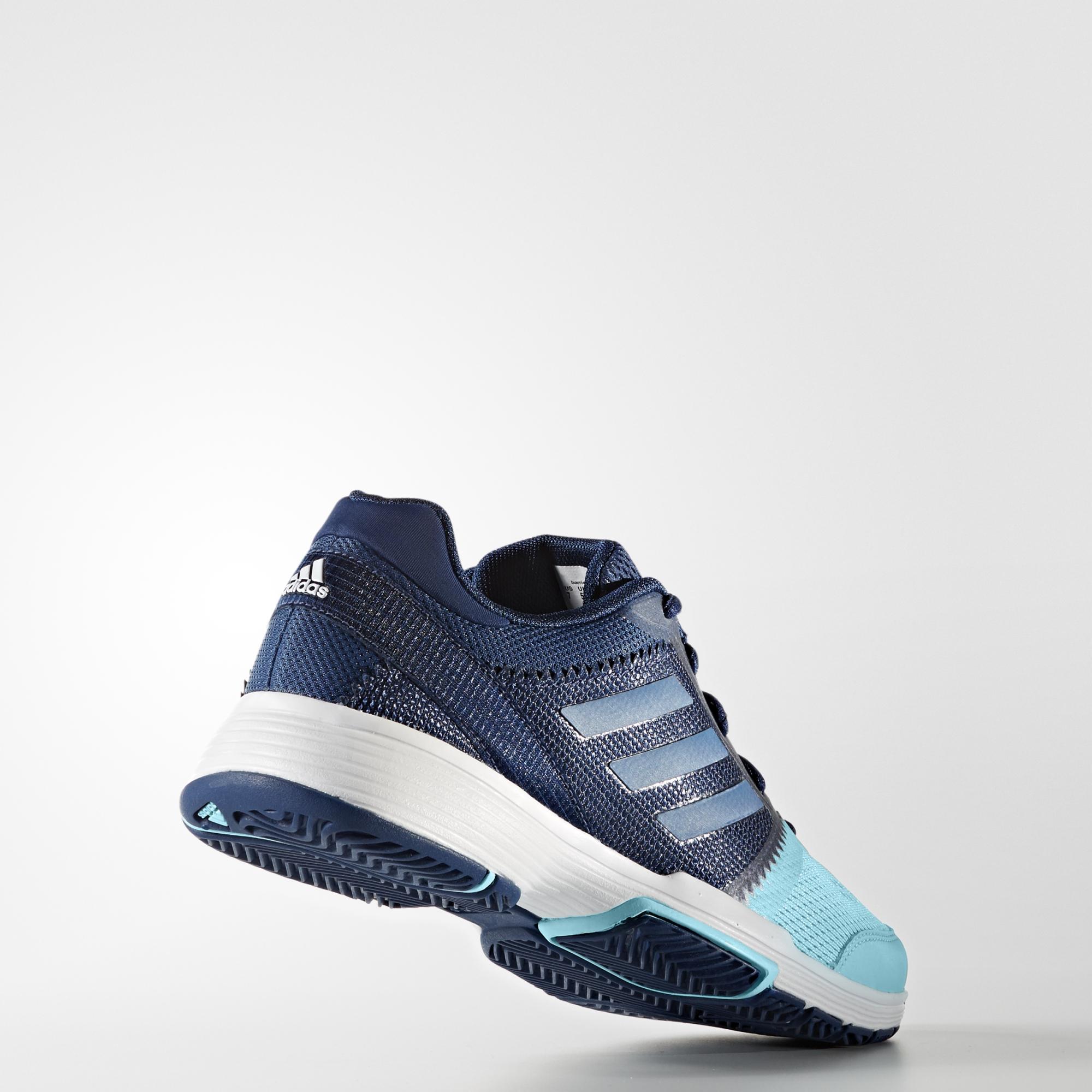 Adidas Womens Barricade Club 2017 Tennis Shoes - Blue - Tennisnuts.com