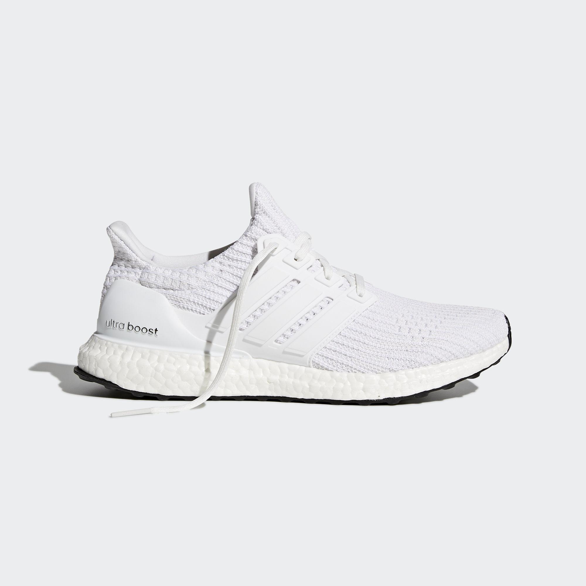  Adidas  Mens Ultra  Boost Running Shoes  White Black 