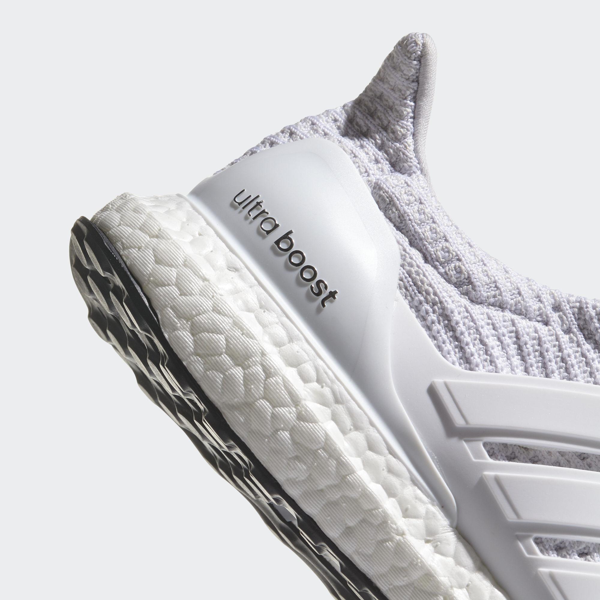 Adidas Mens Ultra Boost Running Shoes - White/Black - Tennisnuts.com