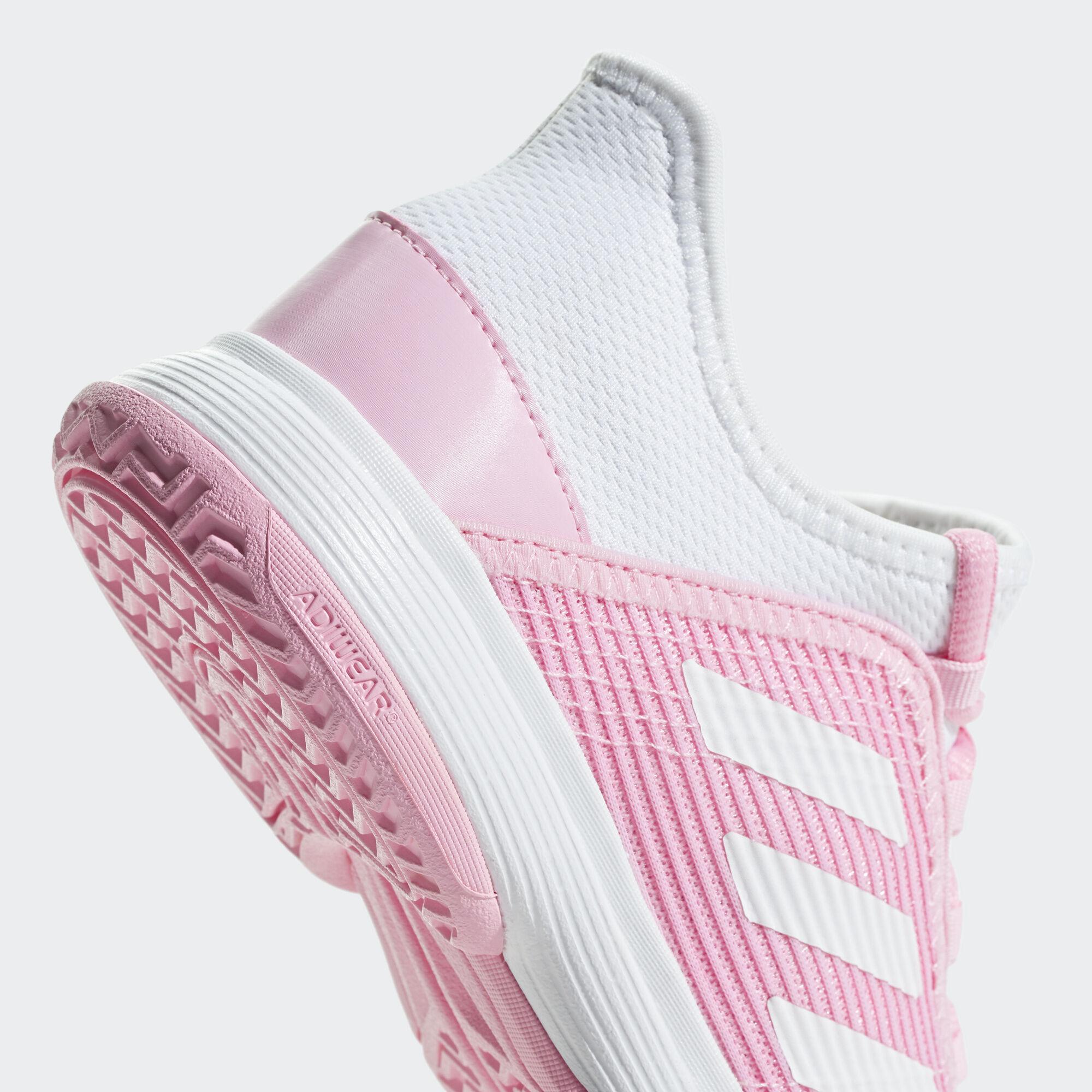 Adidas Kids Adizero Club Tennis Shoes Pink/White