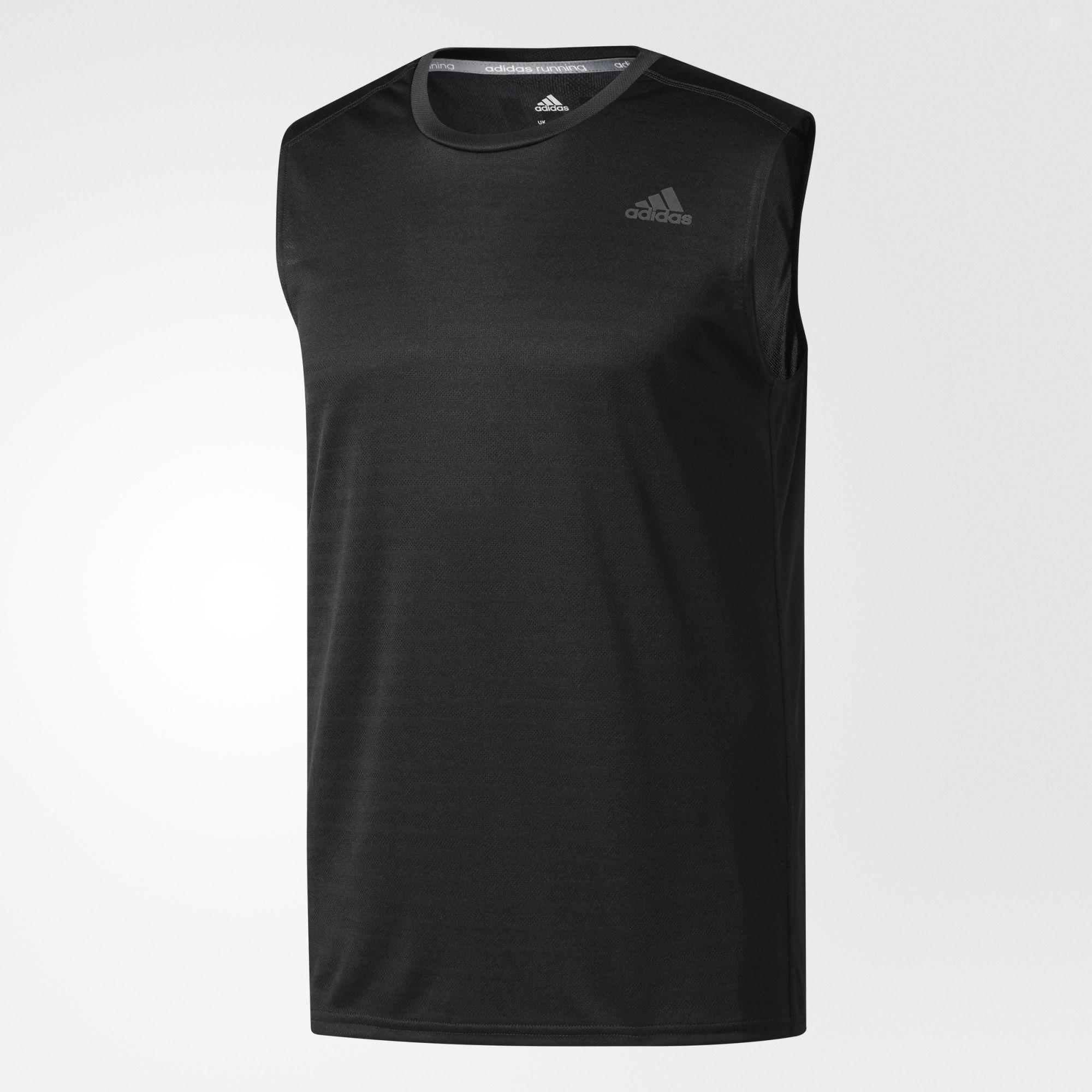 Adidas Mens Response Sleeveless Tee Black