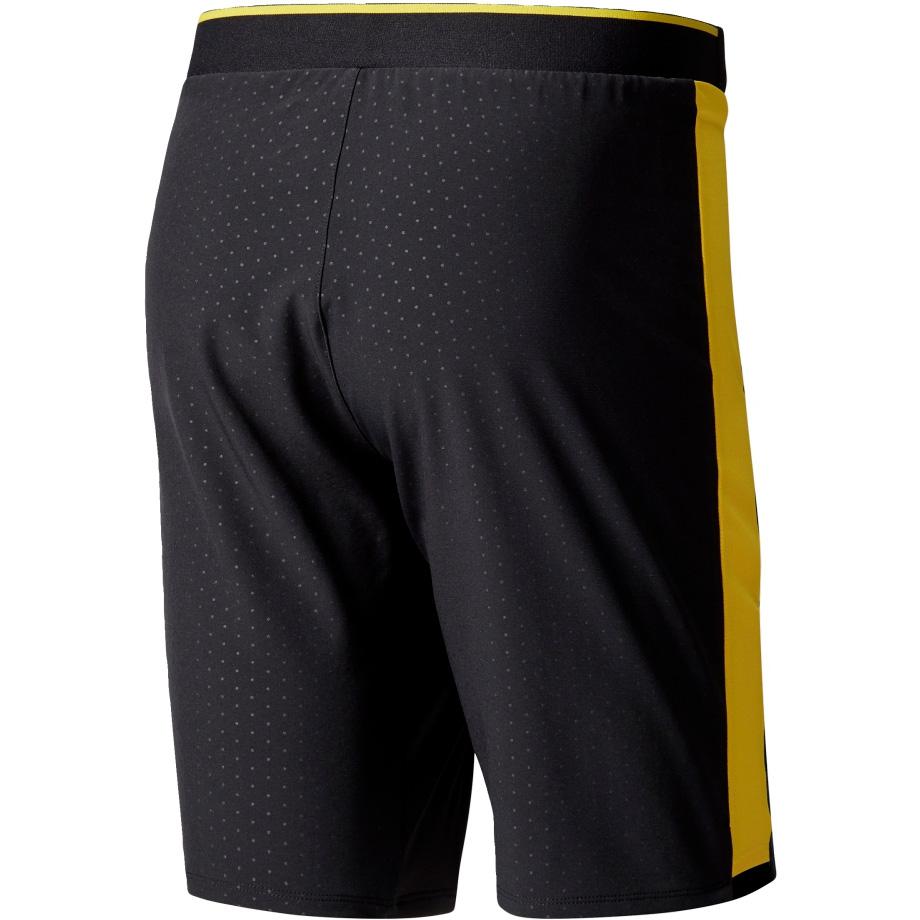 adidas black yellow shorts