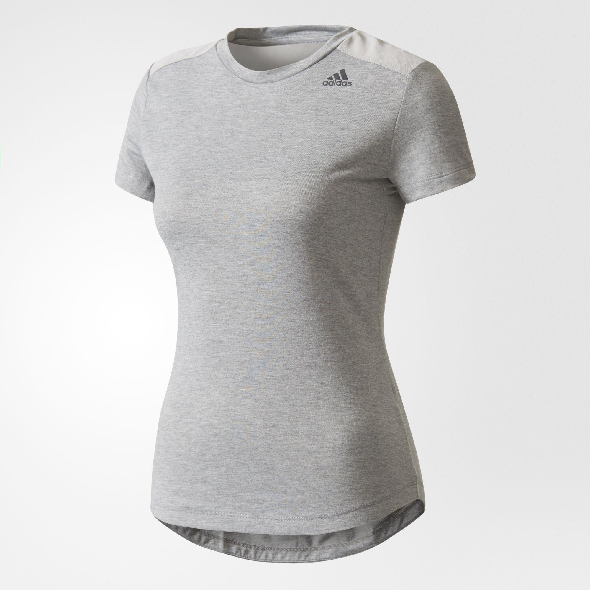 grey adidas shirt womens