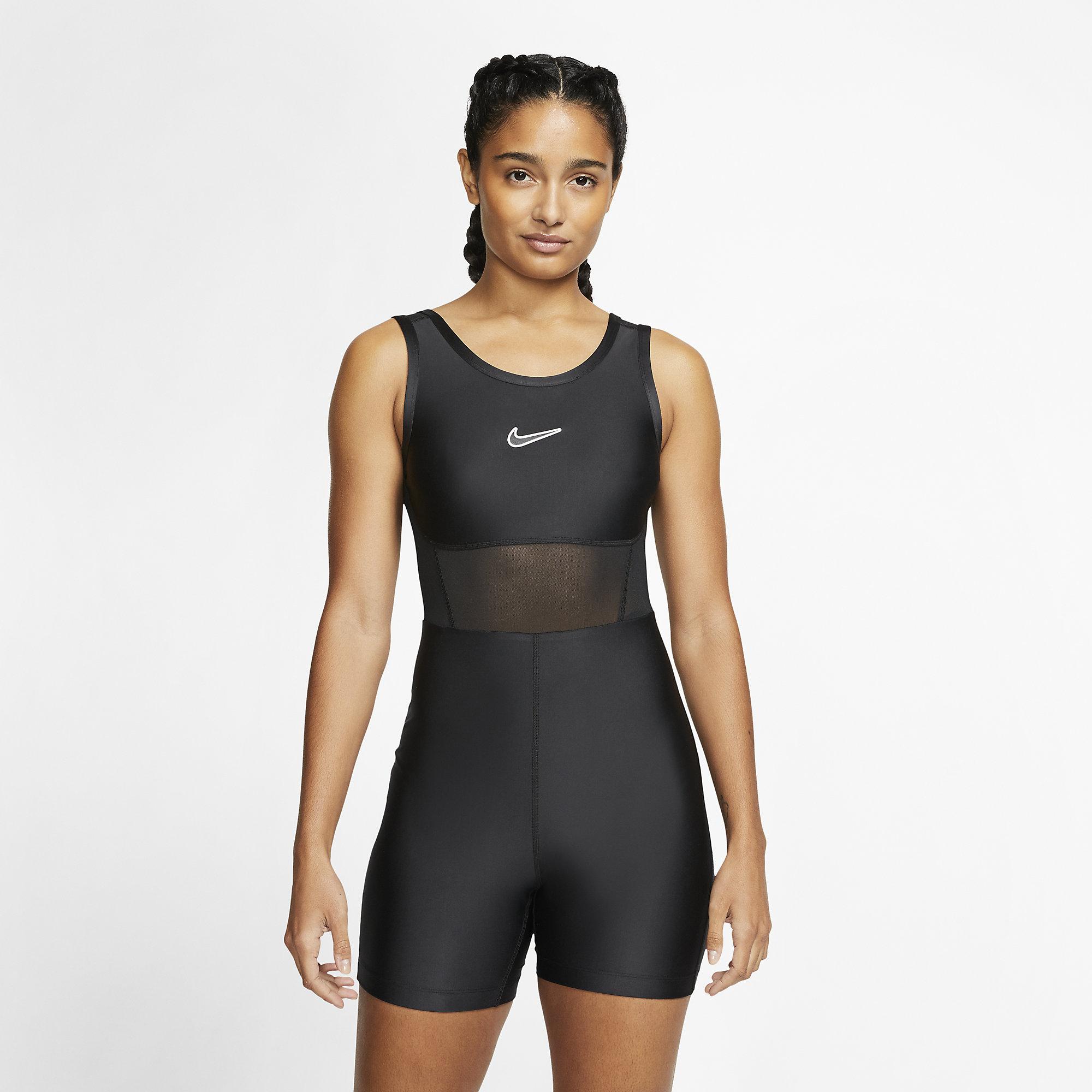 Nike Womens Tennis Bodysuit - Black - Tennisnuts.com