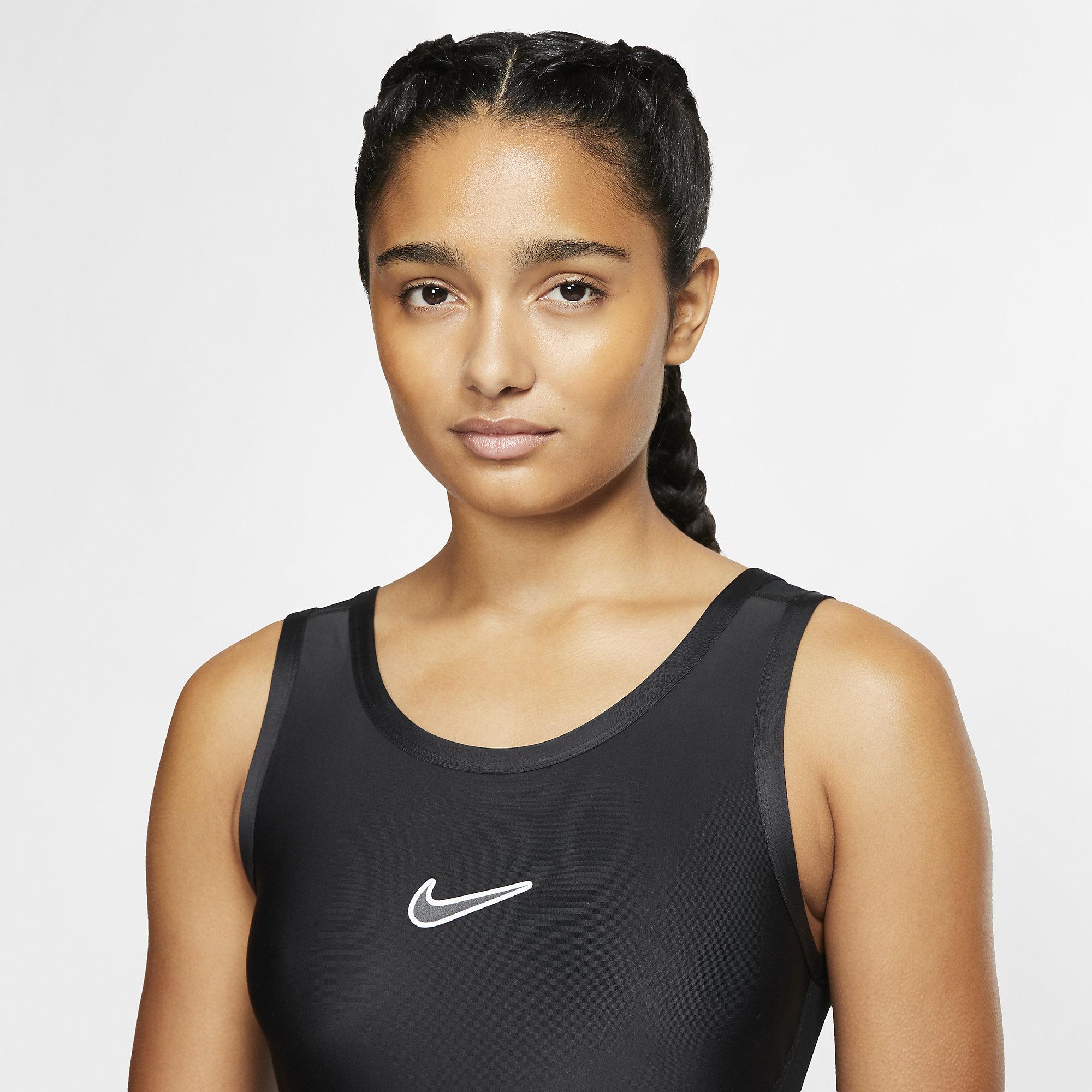 Nike Womens Tennis Bodysuit - Black - Tennisnuts.com
